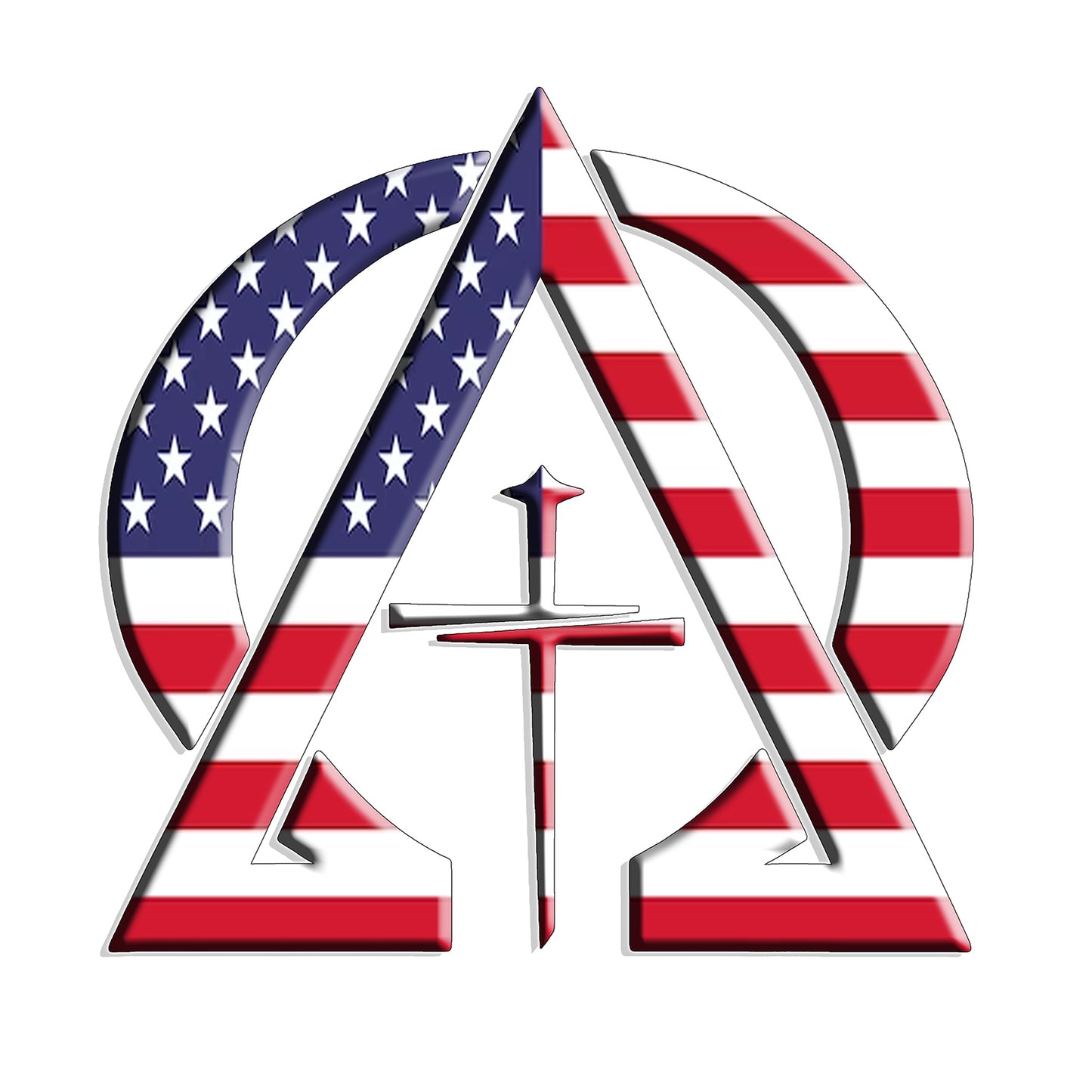 Alpha & Omega United States Of America Unisex Short Sleeve Tee