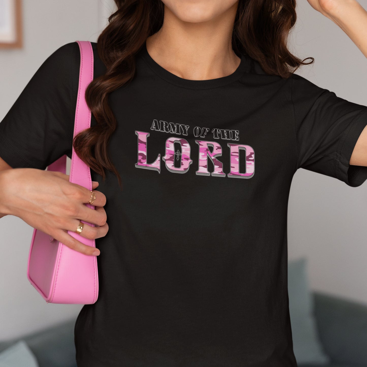 Pink Army Of The Lord Unisex Short Sleeve Tee