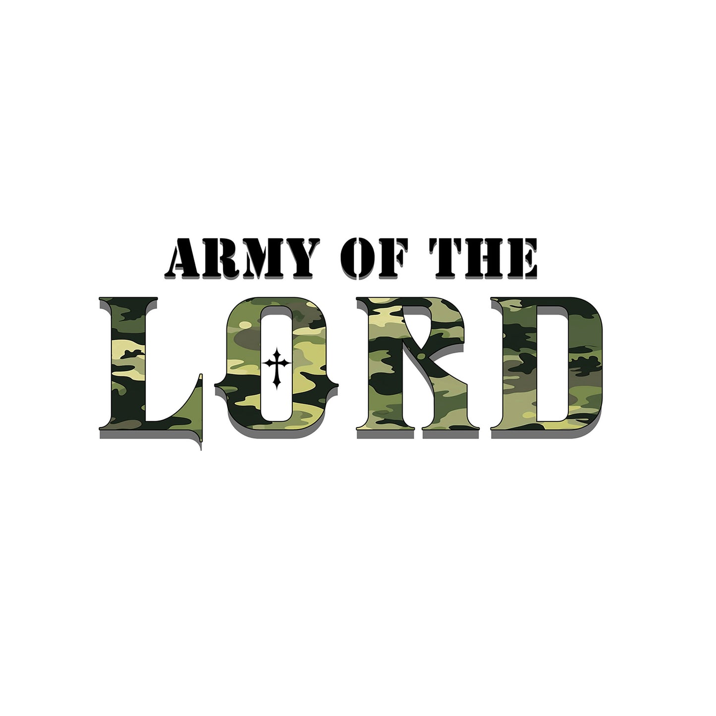 Green Camo Army of the Lord Unisex Heavy Blend™ Crewneck Sweatshirt