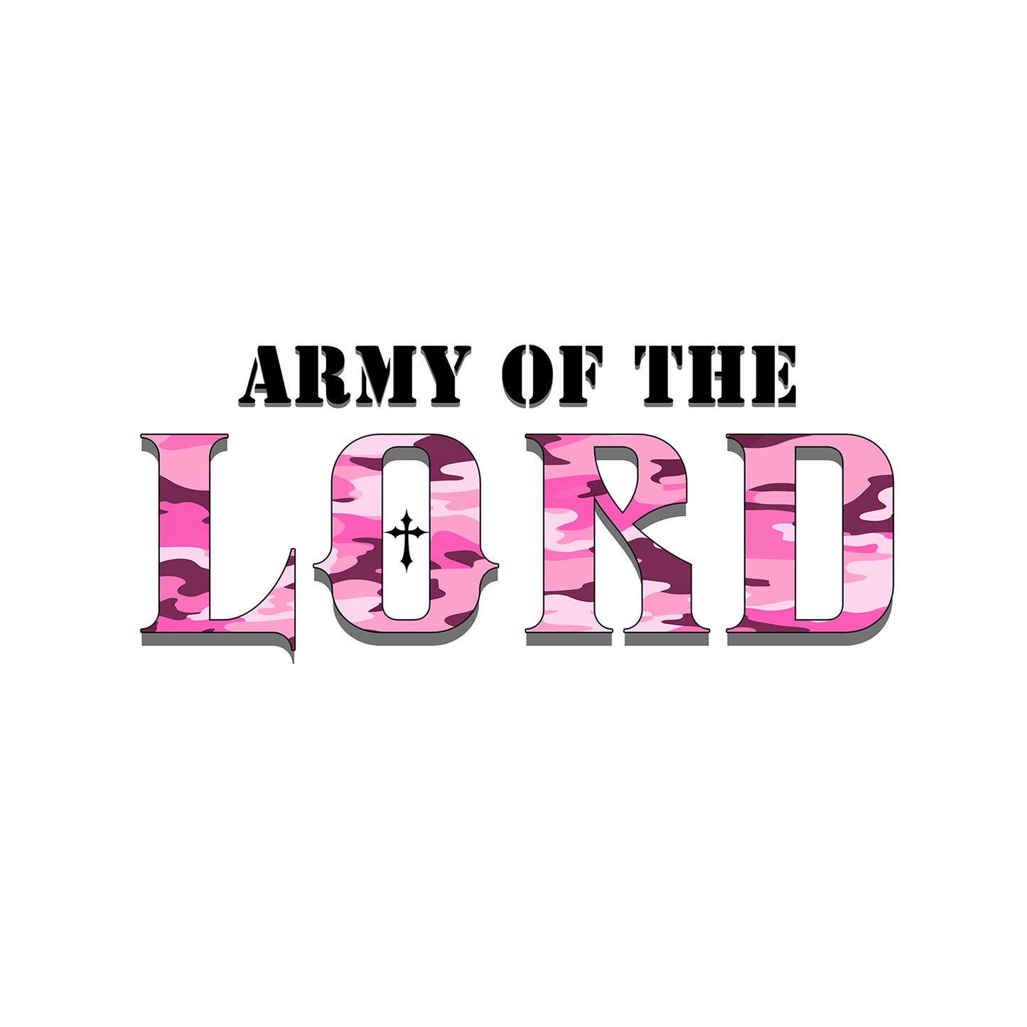 Pink Army of the Lord V-neck Tee