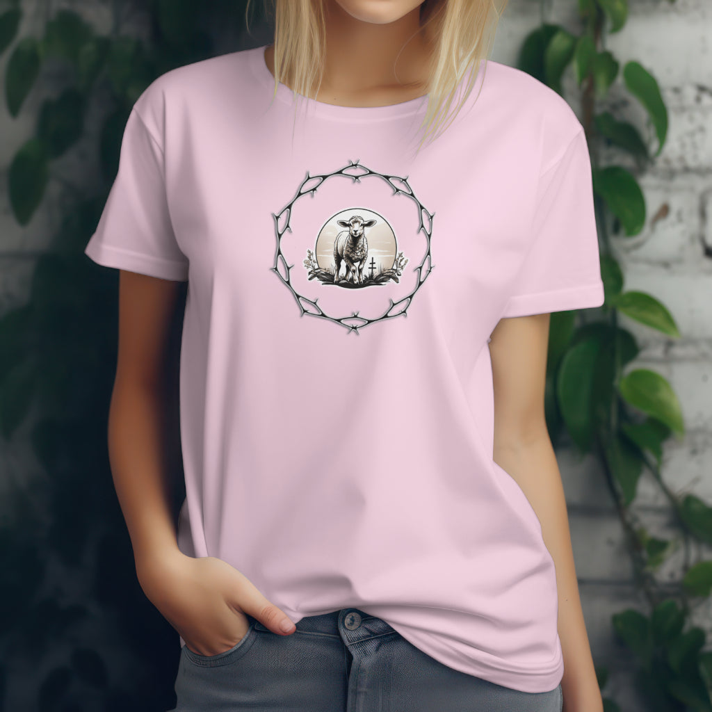 Circle of Thorns & Sacrificial Lamb Unisex  Short Sleeve Tee