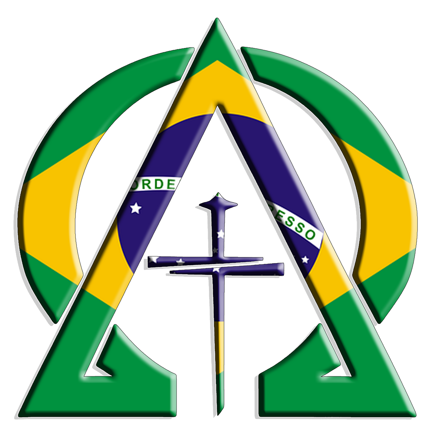 Alpha & Omega Brazil Unisex Heavy Blend™ Hooded Sweatshirt