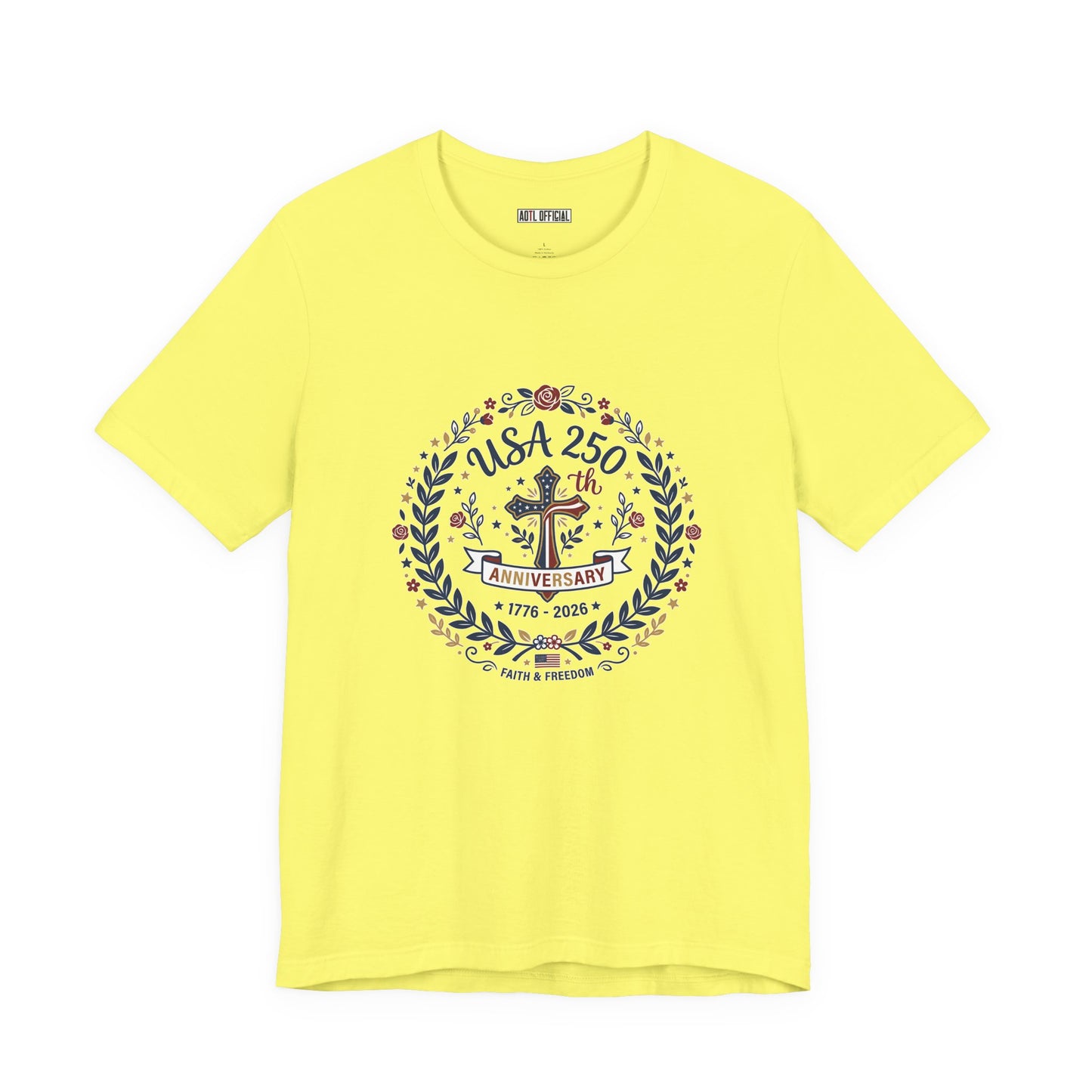 Ladies USA 250th Anniversary Classic Unisex Short Sleeve Tee