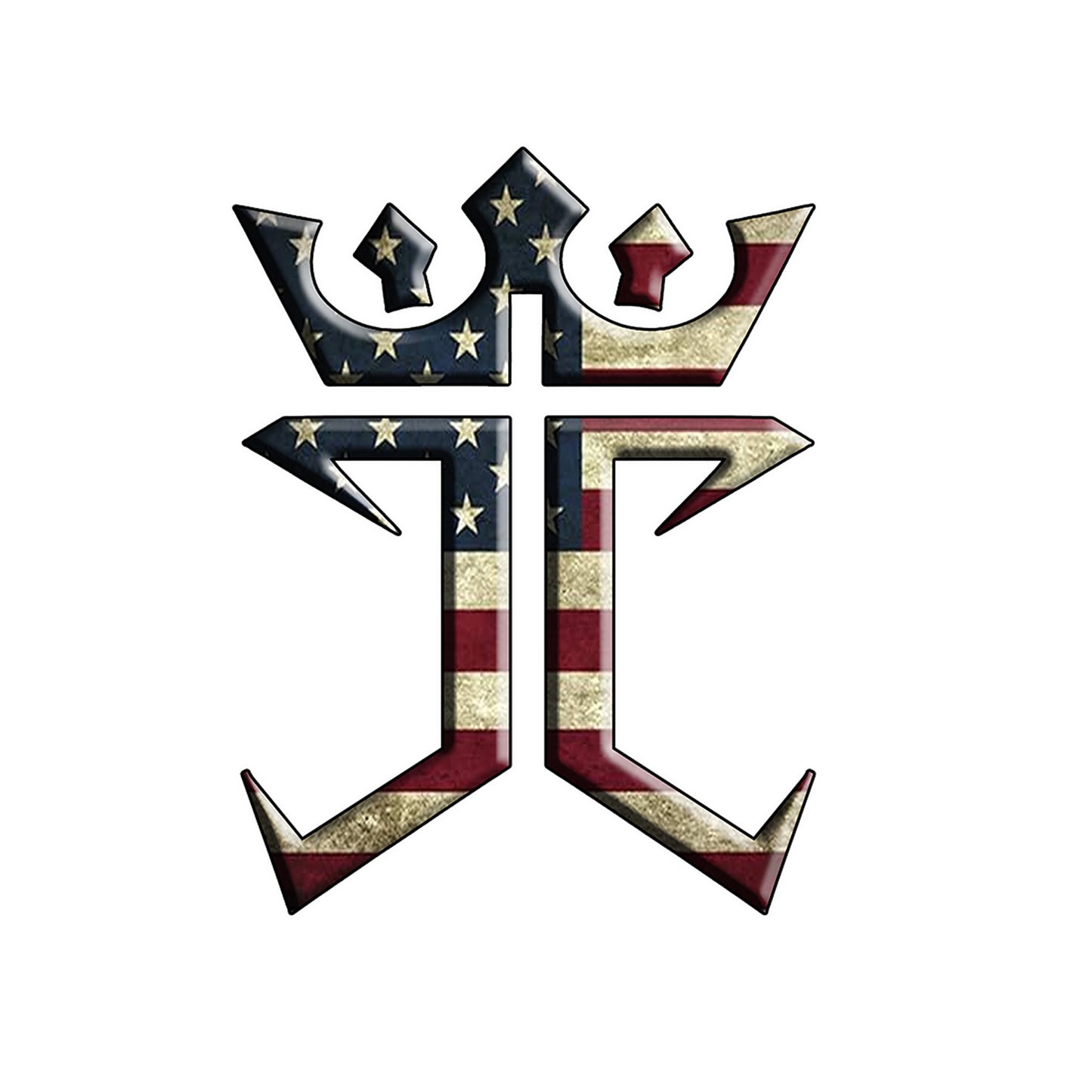 Jesus Christ Is King In The USA Vintage  V-Neck Tee