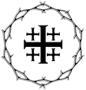 Circle of Thorns & Jerusalem Cross Unisex Heavy Blend™ Crewneck Sweatshirt