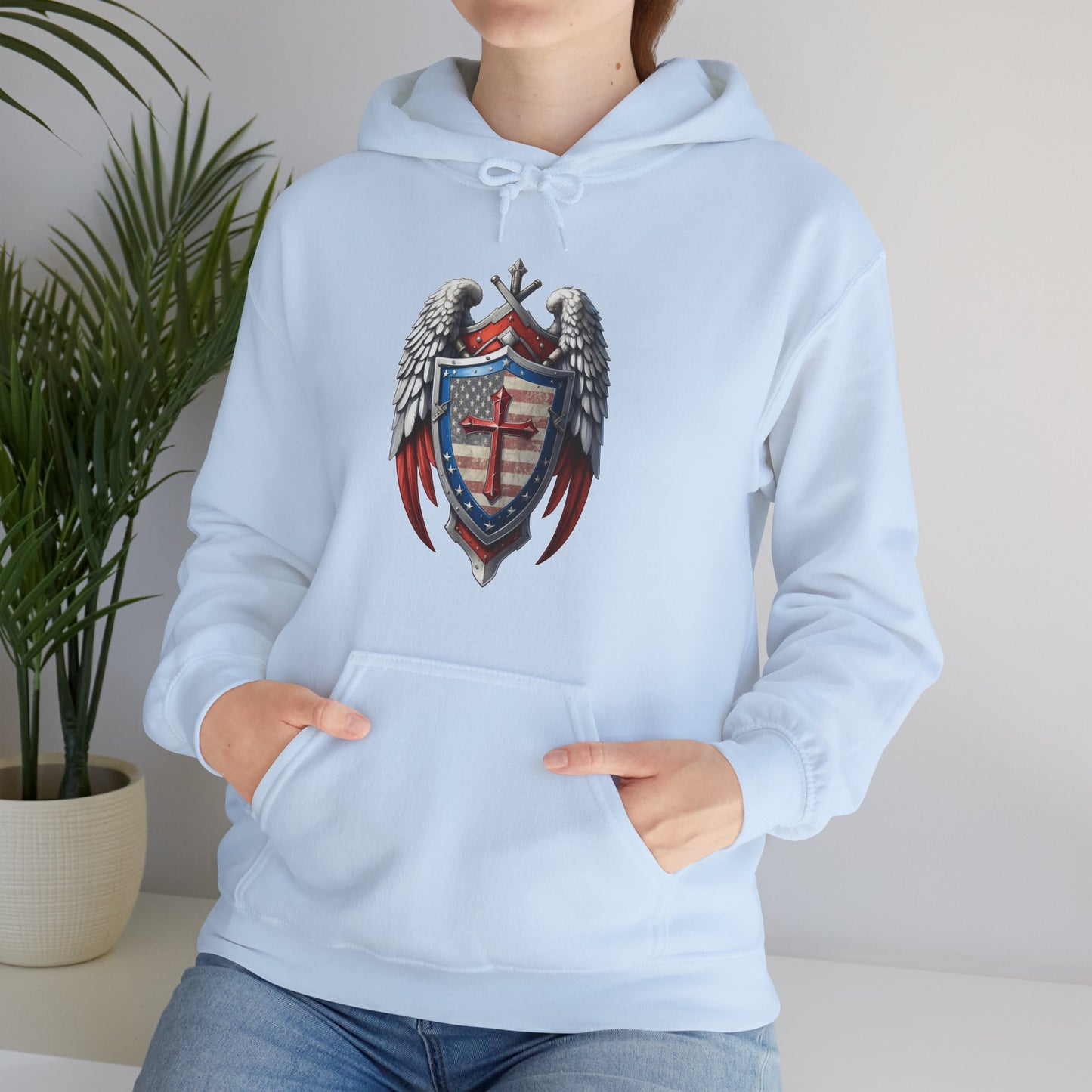 Winged Guardian Unisex Heavy Blend™ Hooded Sweatshirt