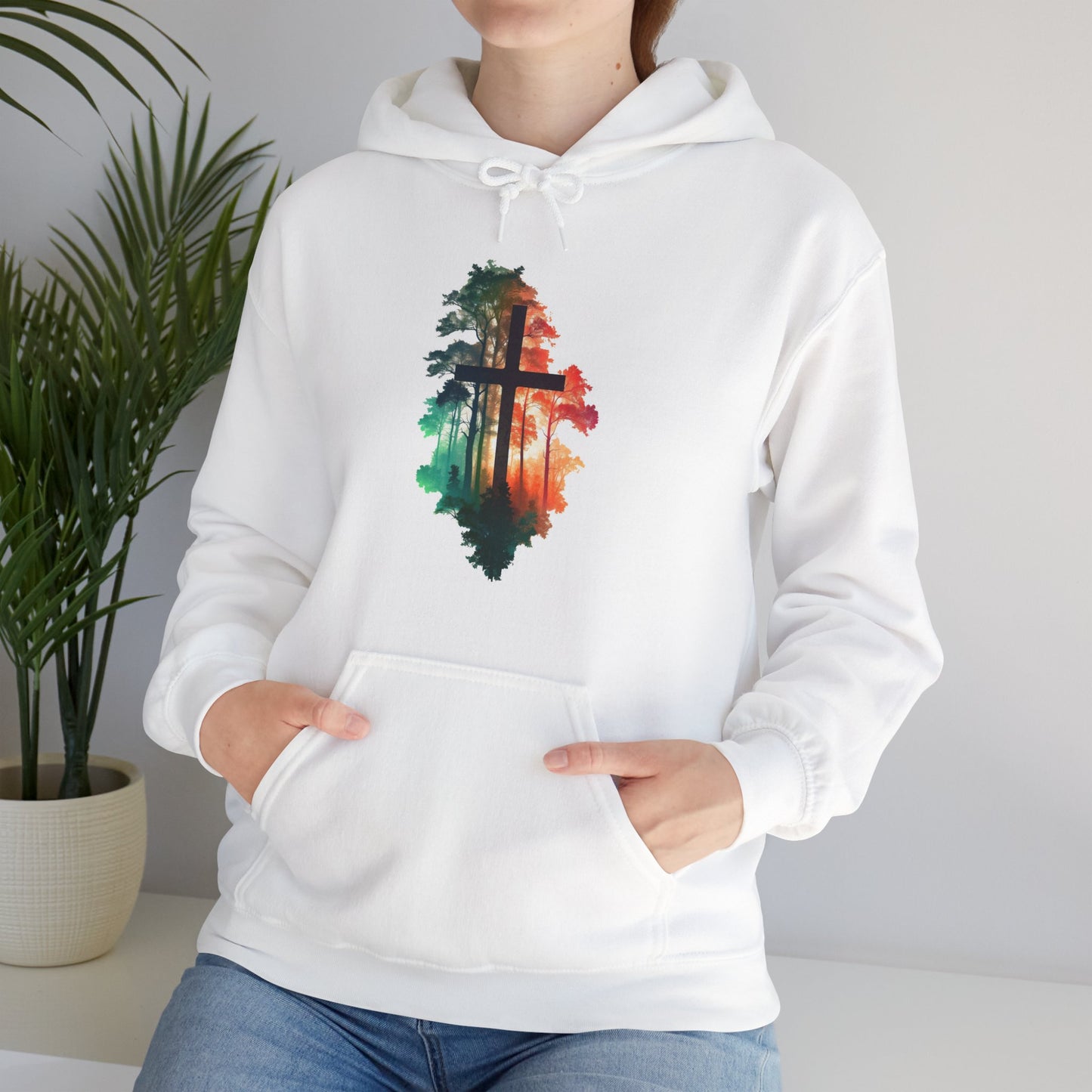 Cross in the Wilderness Unisex Heavy Blend™ Hooded Sweatshirt