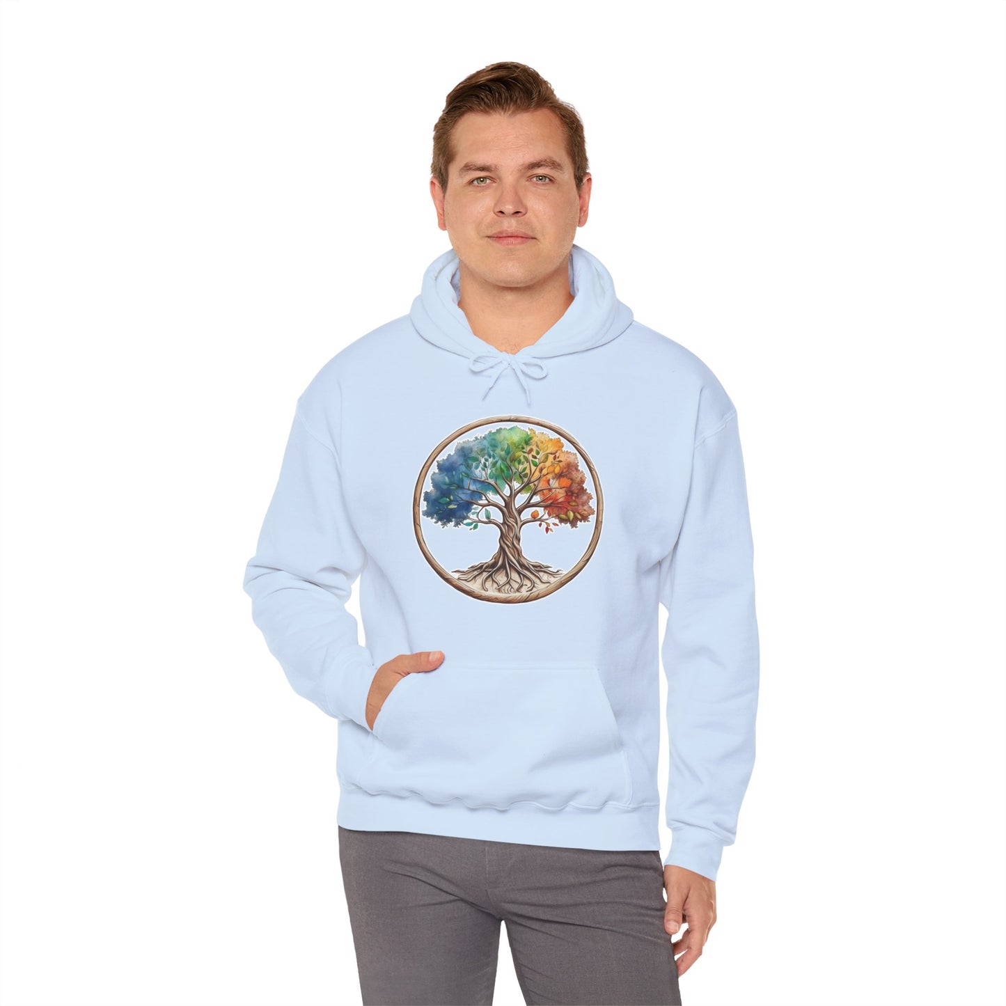 Colorful Tree of Life  Unisex Heavy Blend™ Hooded Sweatshirt