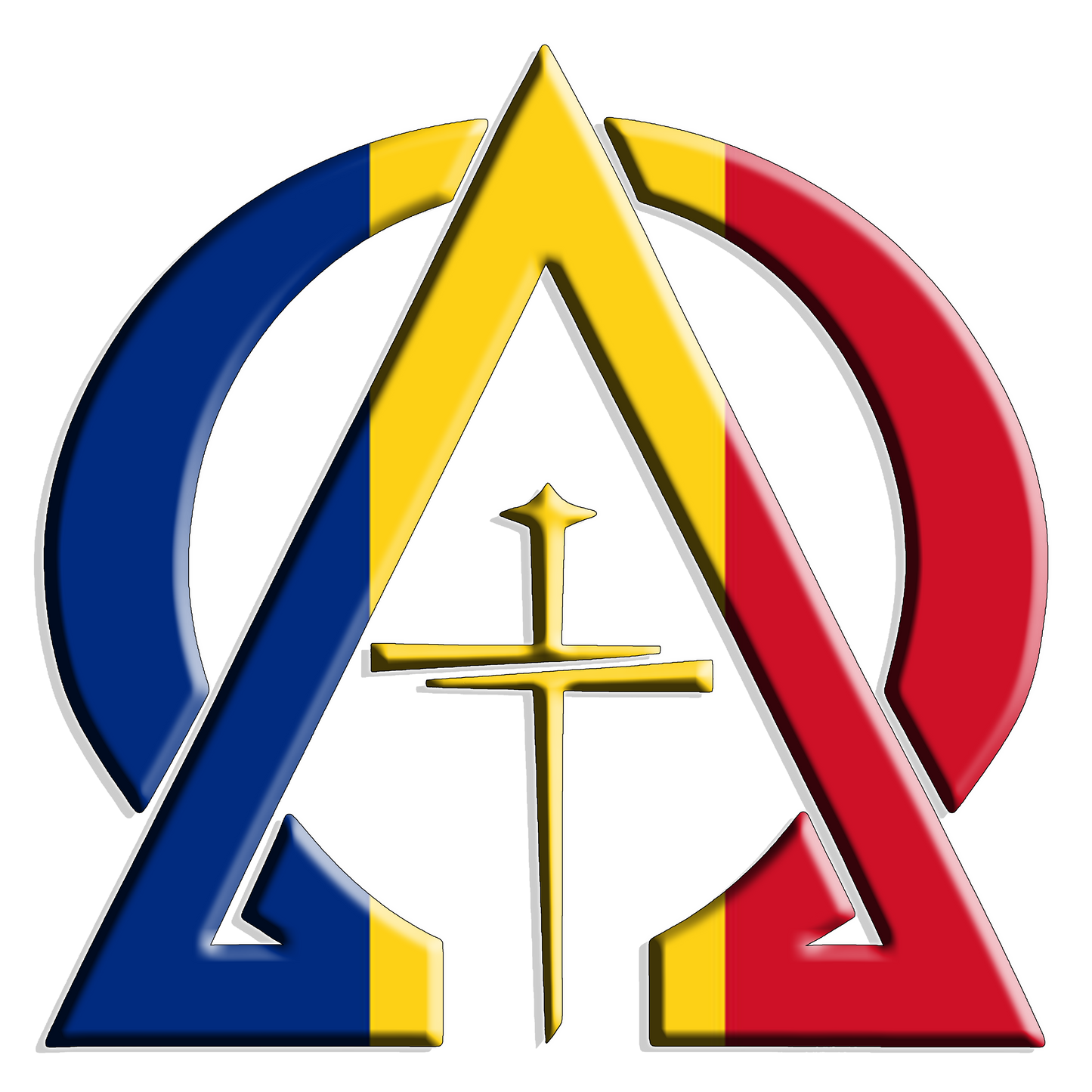 Alpha & Omega Romania Unisex Heavy Blend™ Hooded Sweatshirt