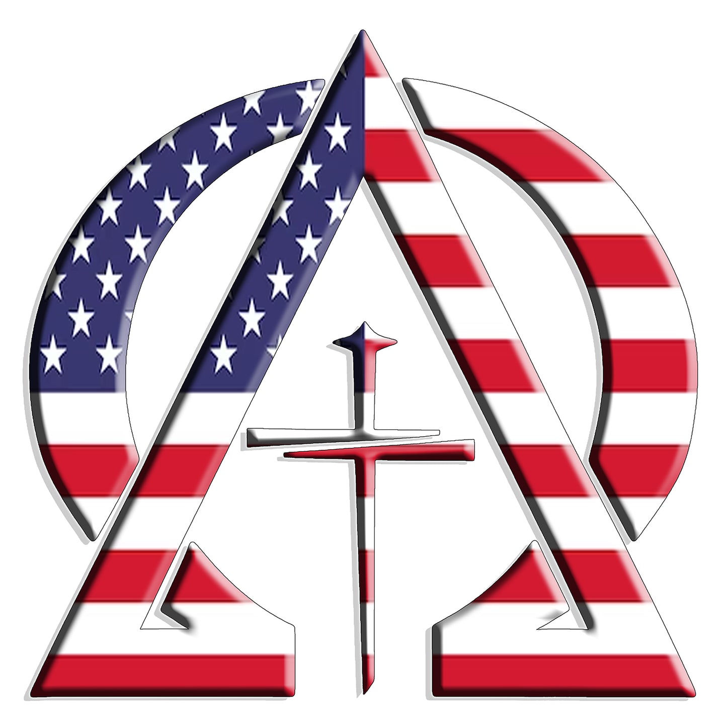Alpha & Omega United States Of America Unisex Short Sleeve Tee