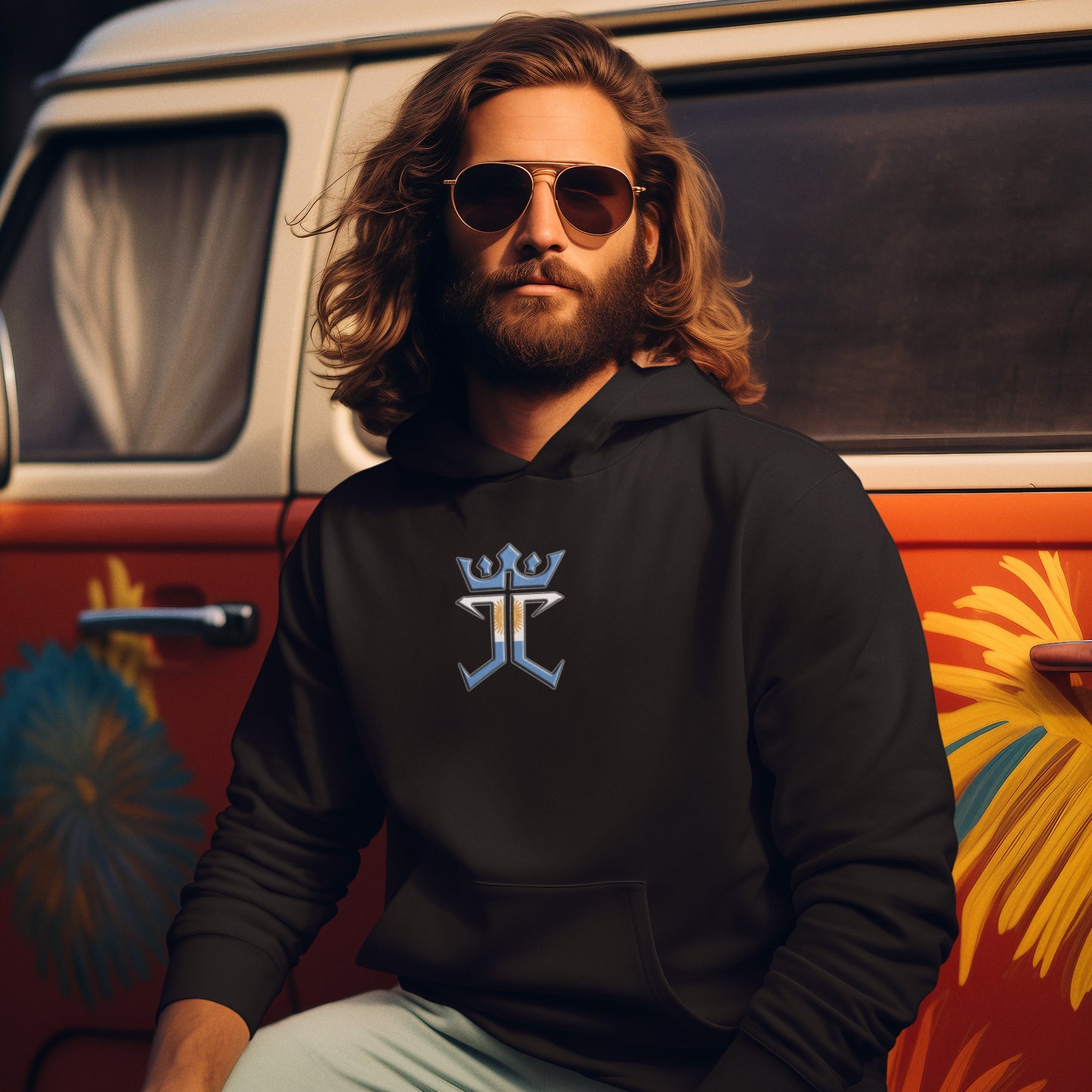 Jesus Christ Is King In Argentina Unisex Heavy Blend™ Hooded Sweatshirt