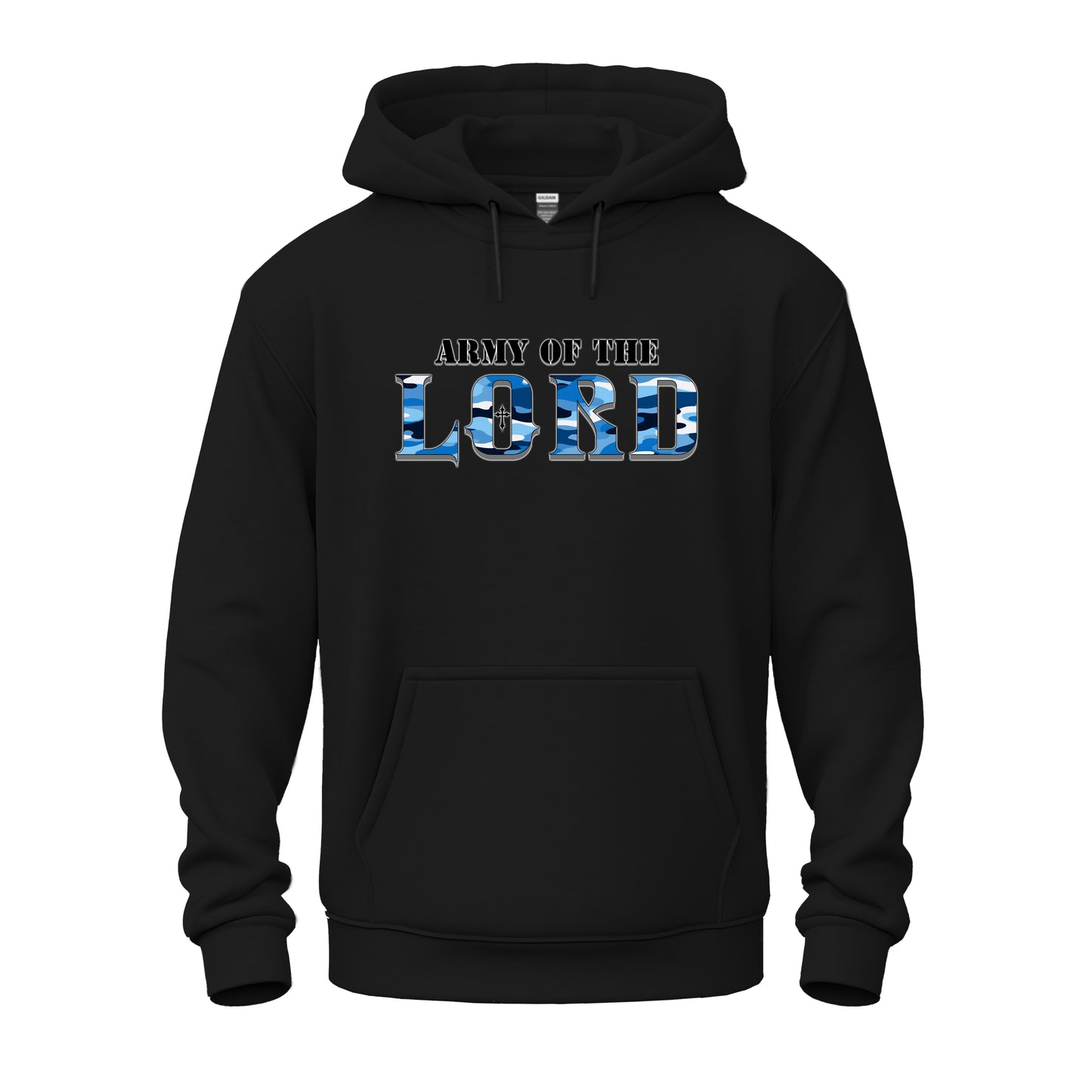 Army Of The Lord Blue Camo Unisex Heavy Blend™ Hooded Sweatshirt