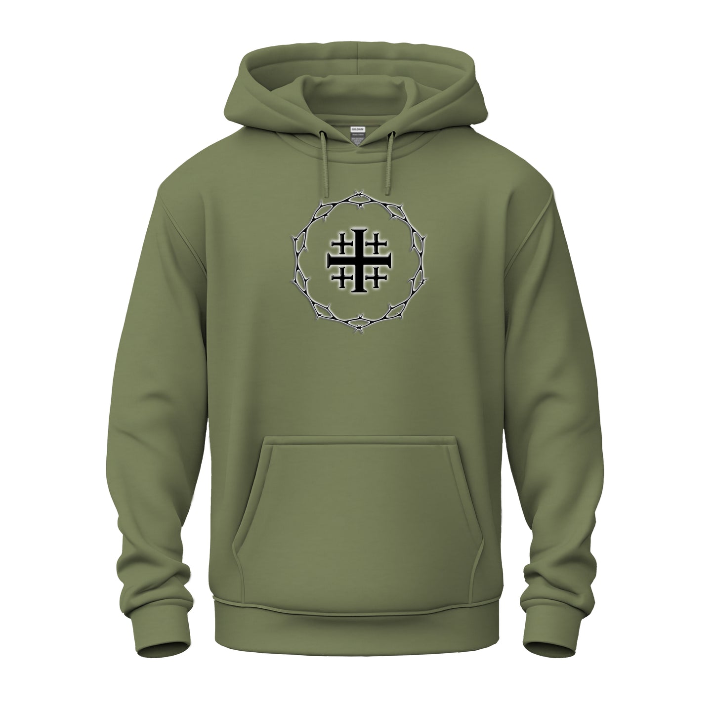 Circle of Thorn with Jerusalem Cross logo Unisex Heavy Blend™ Hooded Sweatshirt