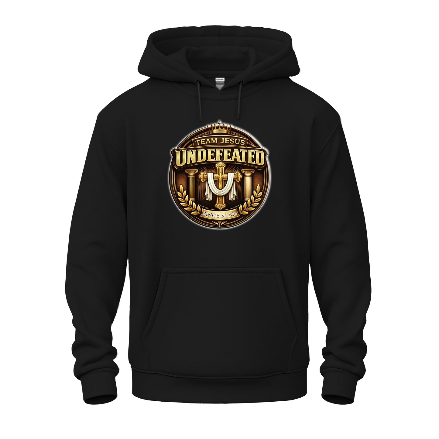 Team Jesus, Undefeated Since 33 AD Unisex Heavy Blend™ Hooded Sweatshirt