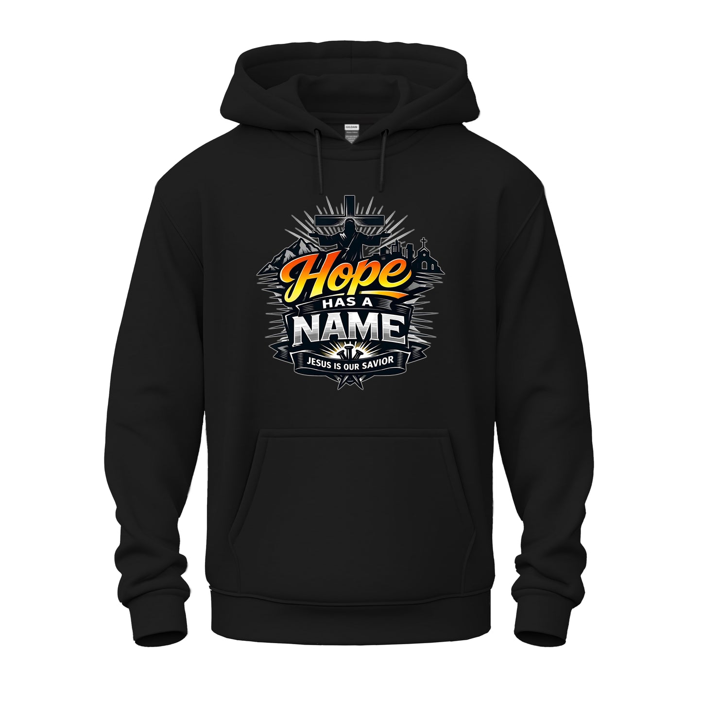 Hope Has A Name Christian Unisex Heavy Blend™ Hooded Sweatshirt