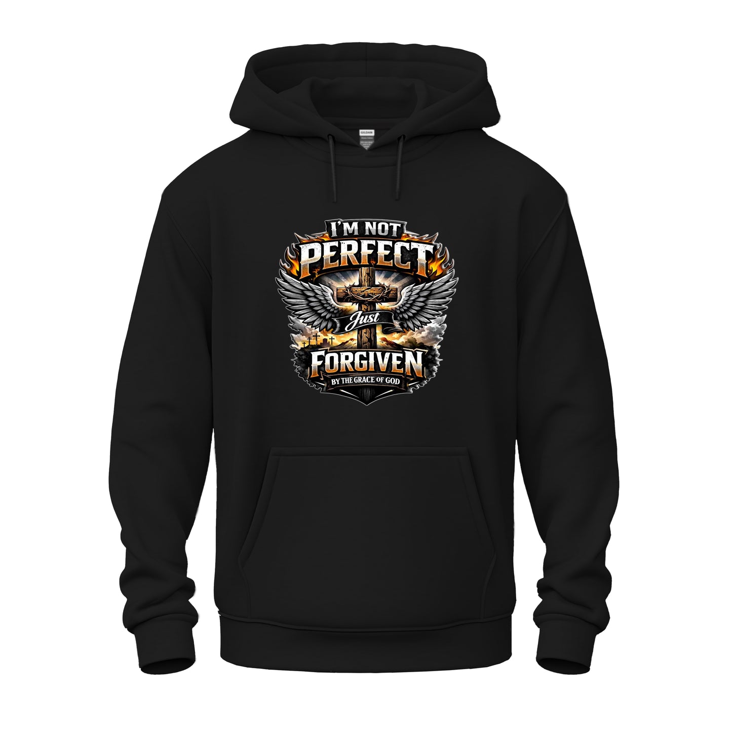 I'm Not Perfect, Just Forgiven Christian Unisex Heavy Blend™ Hooded Sweatshirt