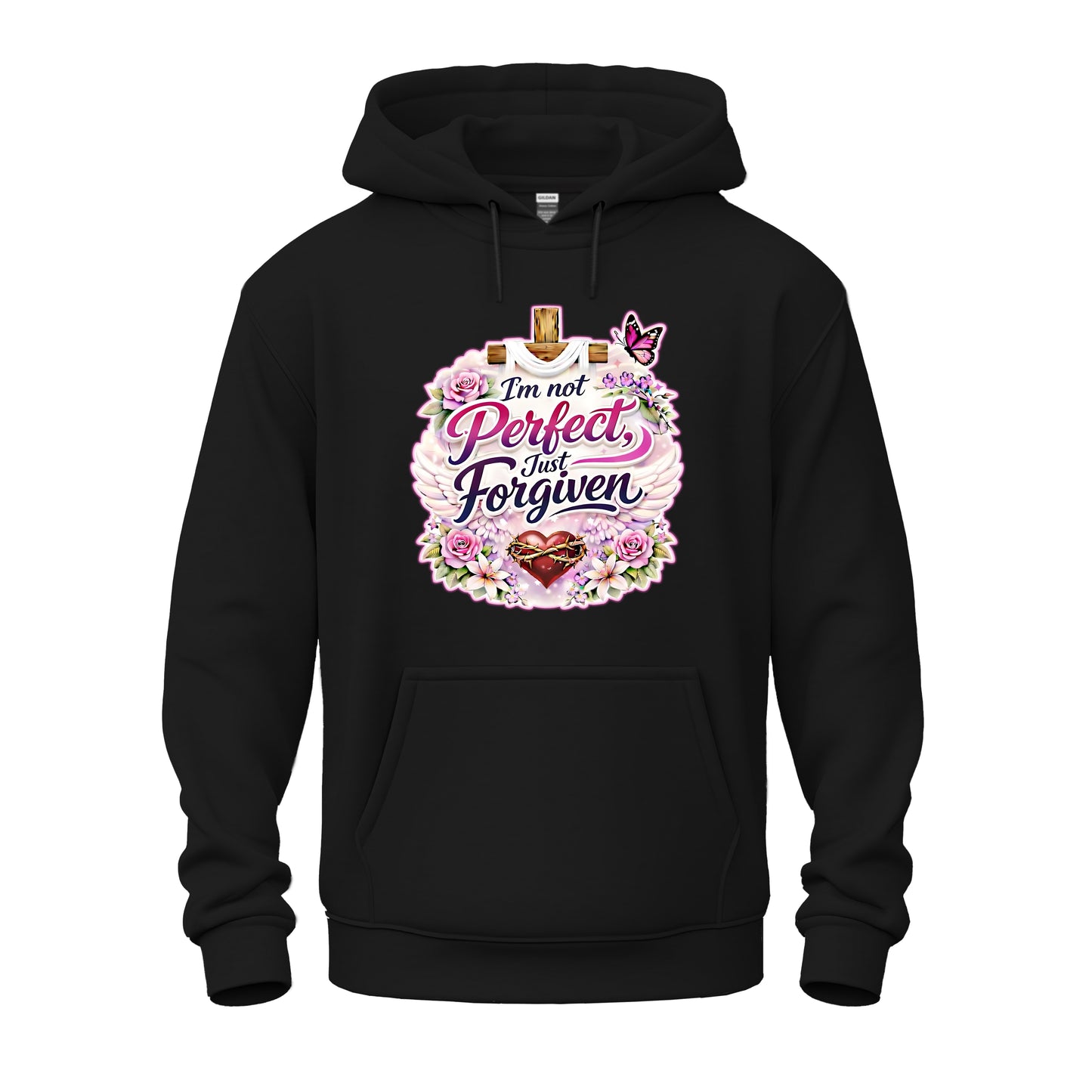 I'm Not Perfect, Just Forgiven Nature Edition Christian Unisex Heavy Blend™ Hooded Sweatshirt