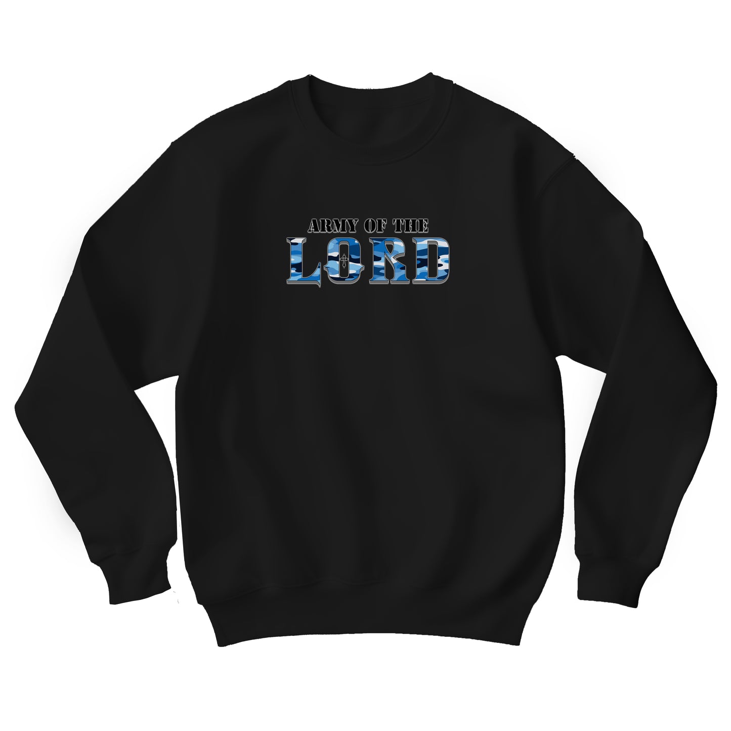 Blue Camo Army of the Lord Unisex Heavy Blend™ Crewneck Sweatshirt