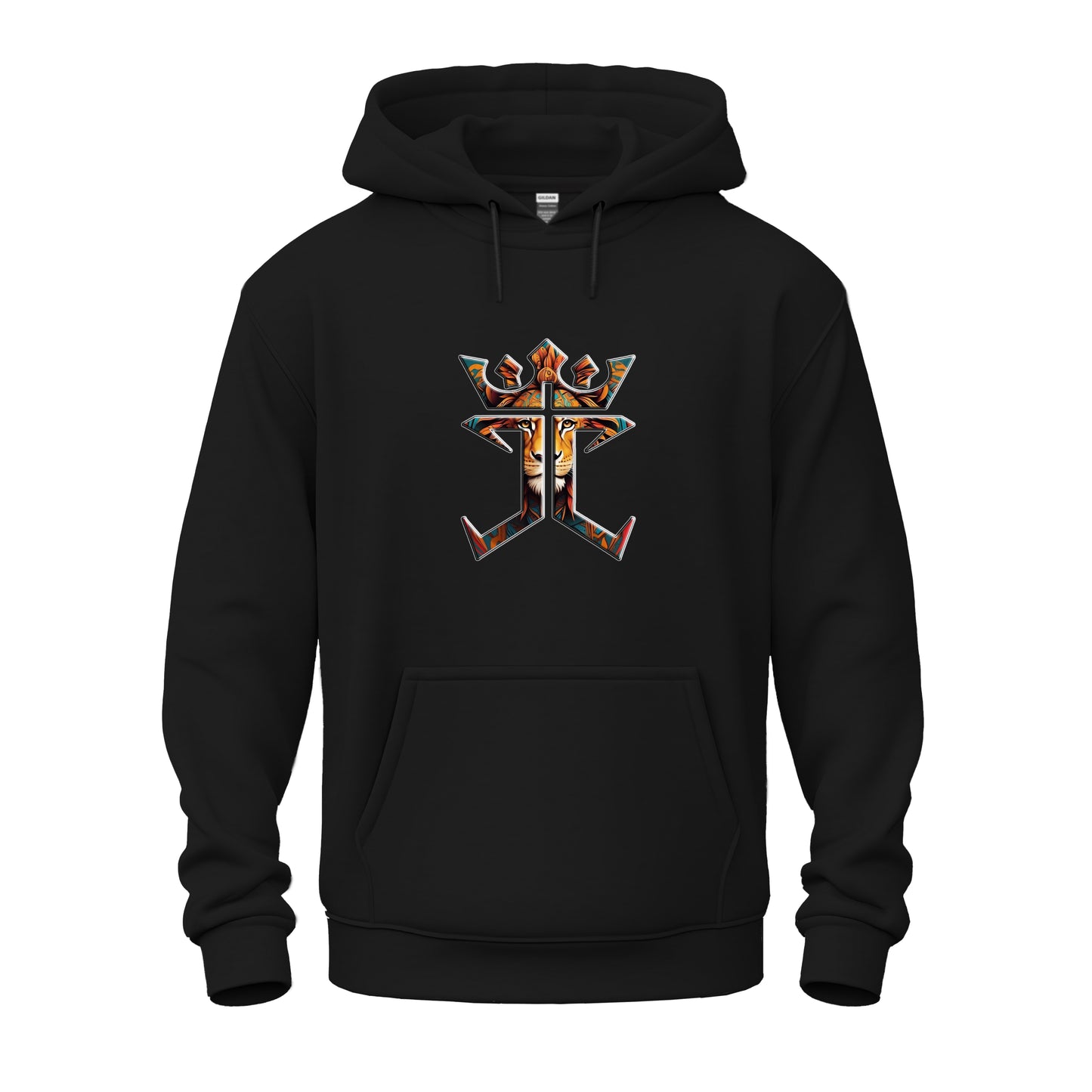 Jesus Christ Is King Lion Of Judah Logo Unisex Heavy Blend™ Hooded Sweatshirt