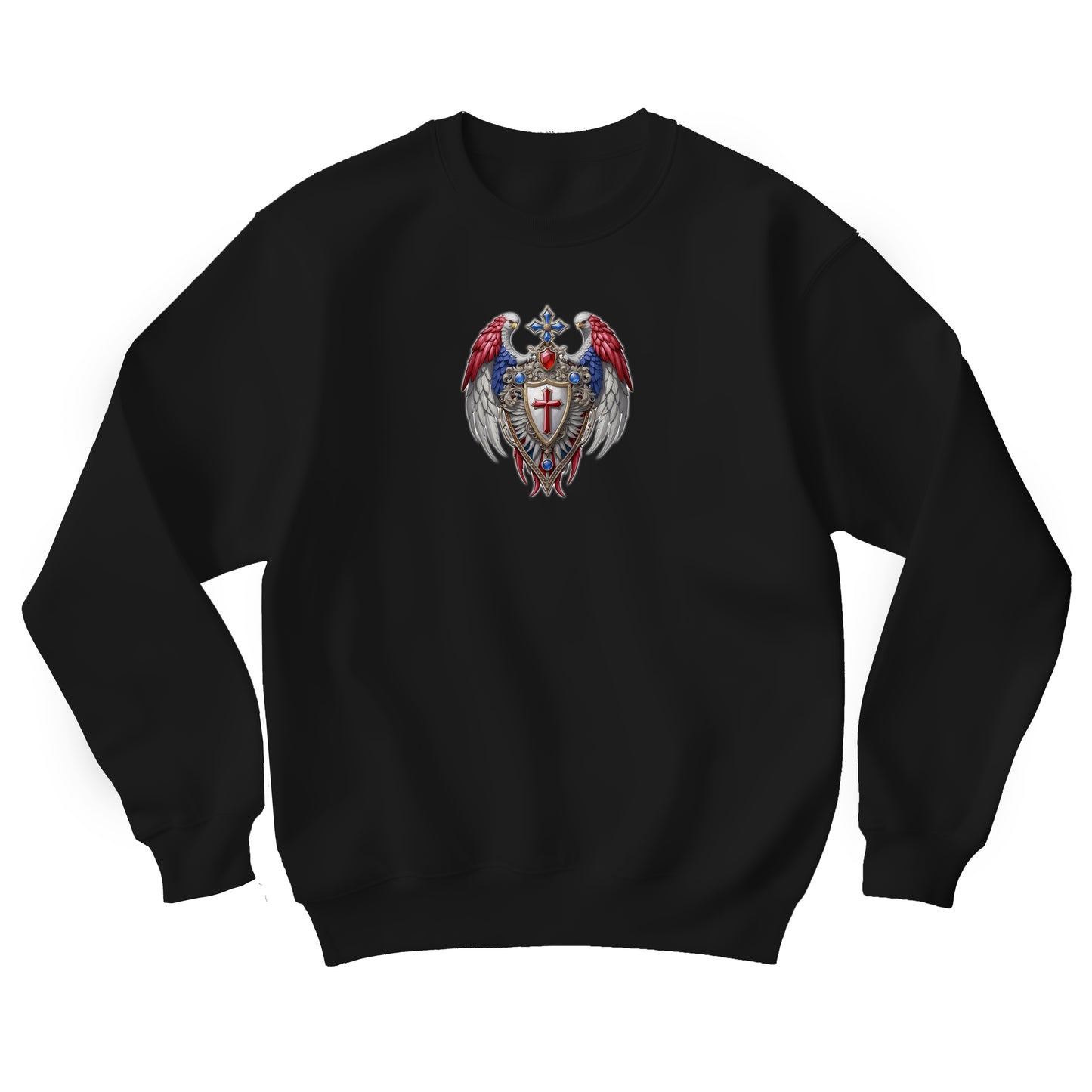 Winged Guardians of Faith Unisex Heavy Blend™ Crewneck Sweatshirt