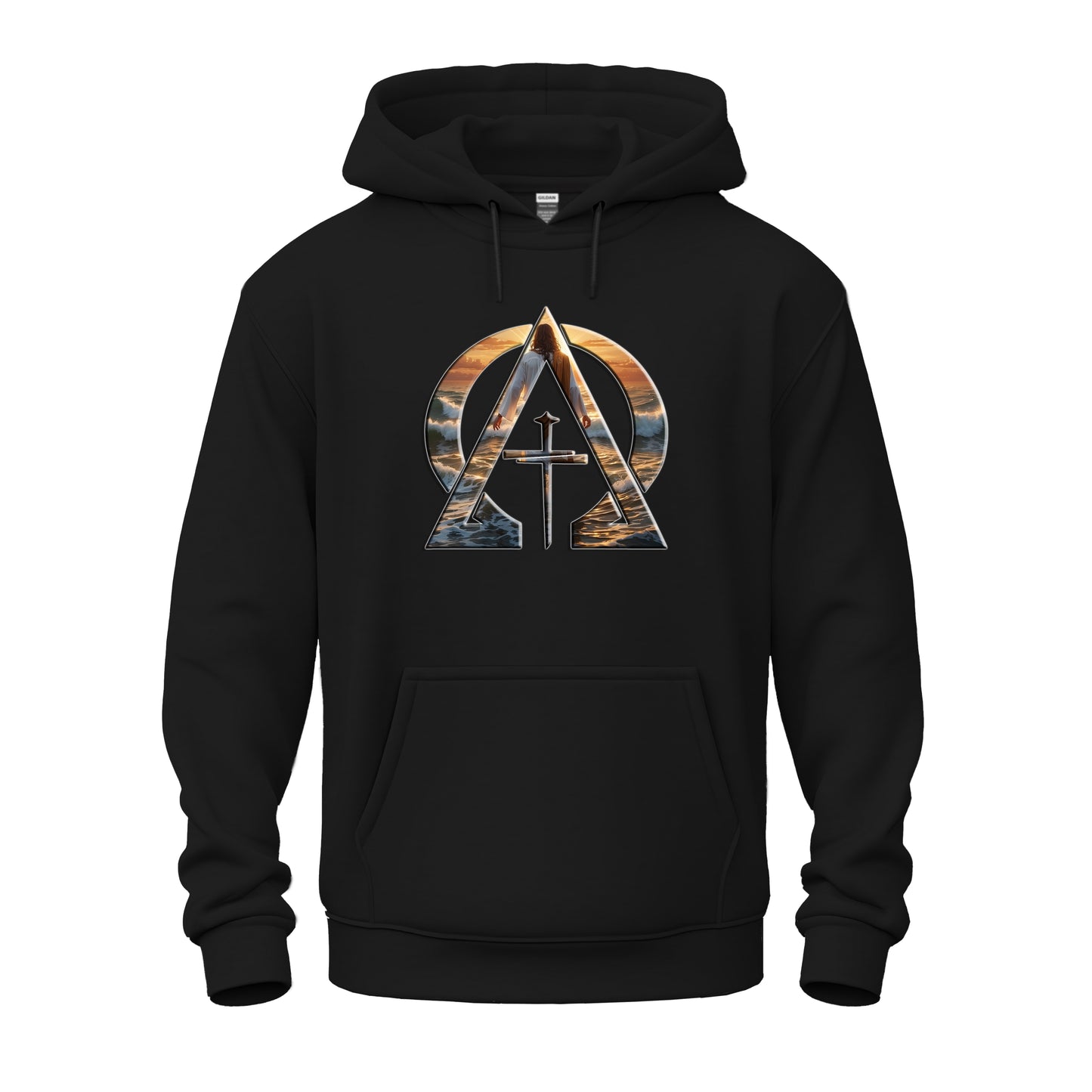 Alpha & Omega Divine Walking on Water Unisex Heavy Blend™ Hooded Sweatshirt