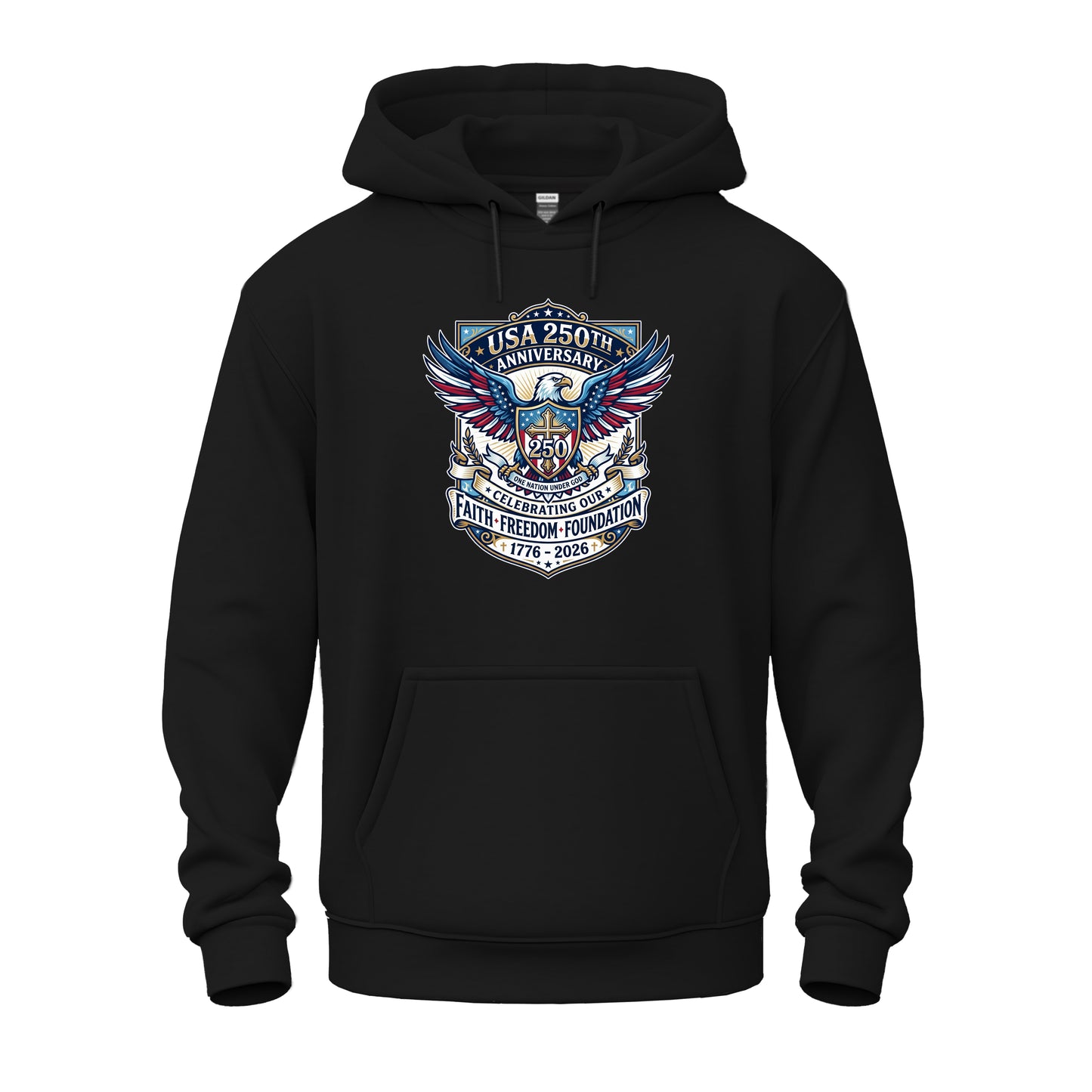 250 Years, One Nation Under God Unisex Heavy Blend™ Hooded Sweatshirt