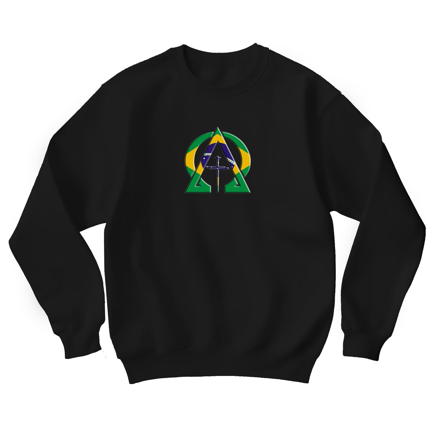 Alpha & Omega Brazil Unisex Heavy Blend™ Crewneck Sweatshirt