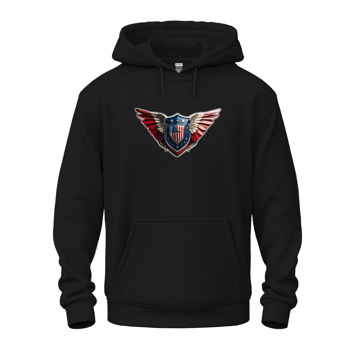 3D Winged Shield Unisex Heavy Blend™ Hooded Sweatshirt