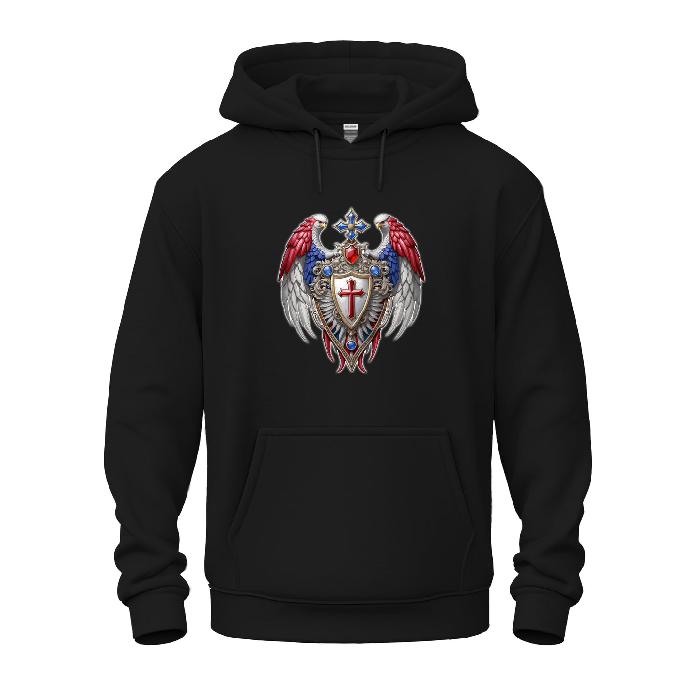 Winged Guardians of Faith Unisex Heavy Blend™ Hooded Sweatshirt