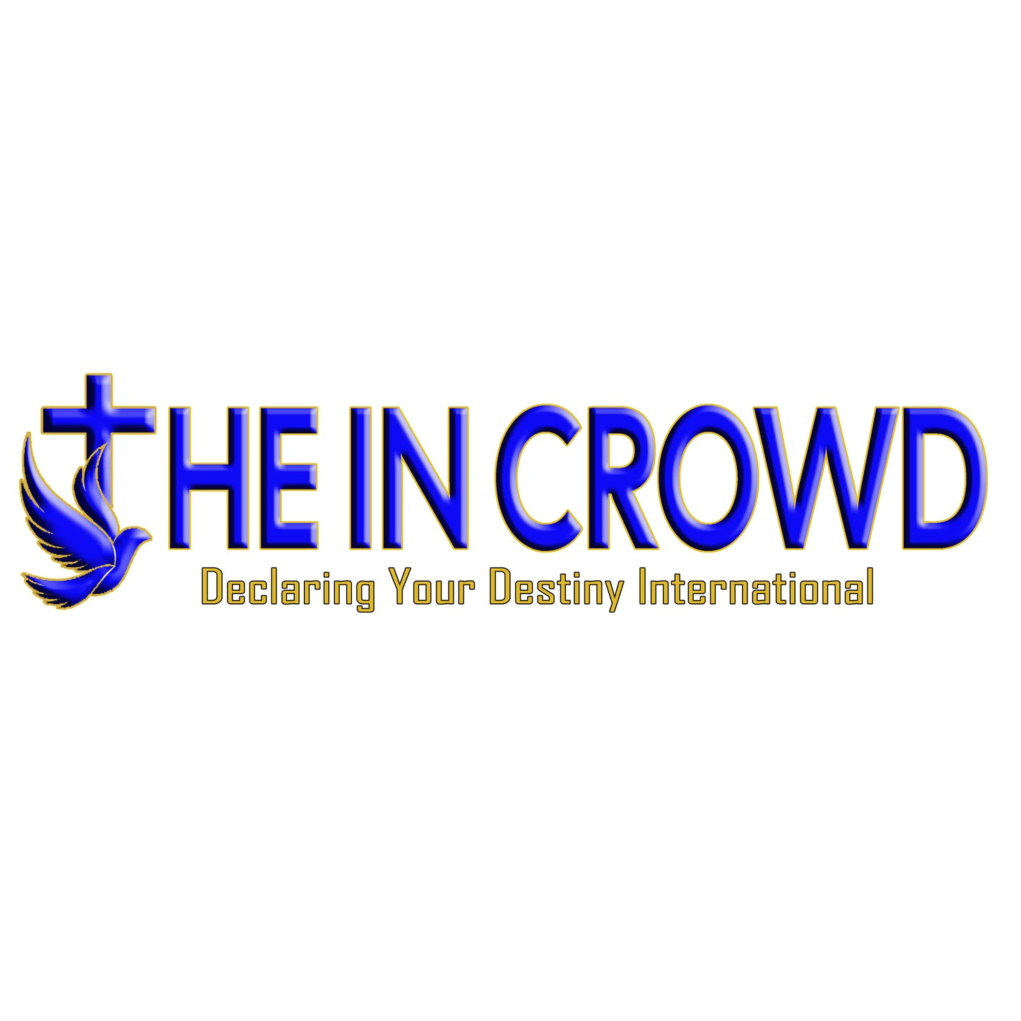 Blue and Gold The In Crowd V-Neck Tee