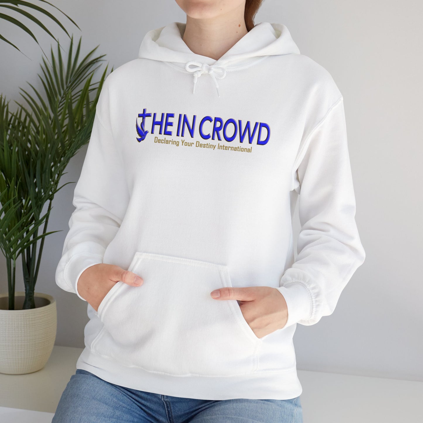 Blue and Gold The In Crowd DYD Unisex Heavy Blend™ Hooded Sweatshirt