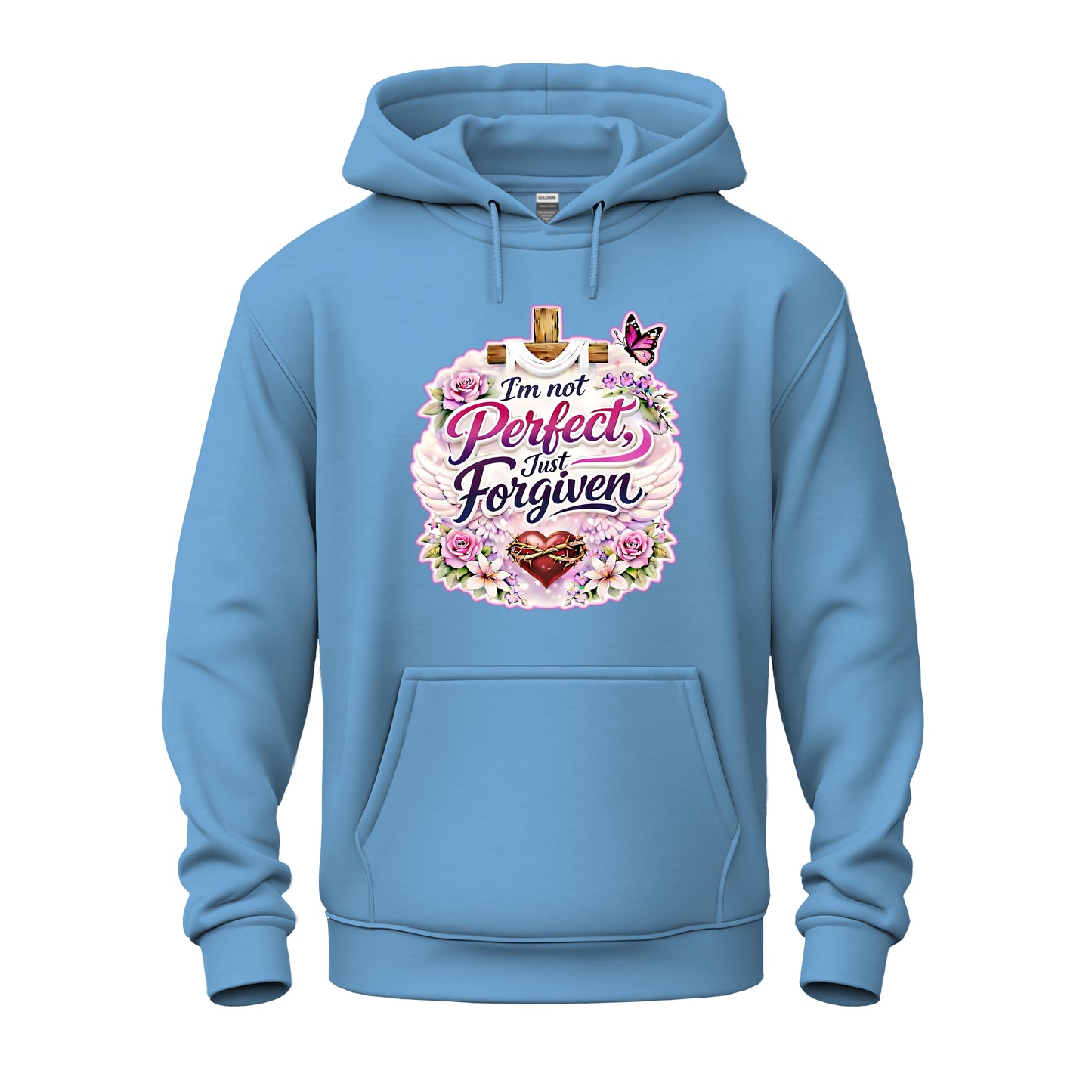 I'm Not Perfect, Just Forgiven Nature Edition Christian Unisex Heavy Blend™ Hooded Sweatshirt