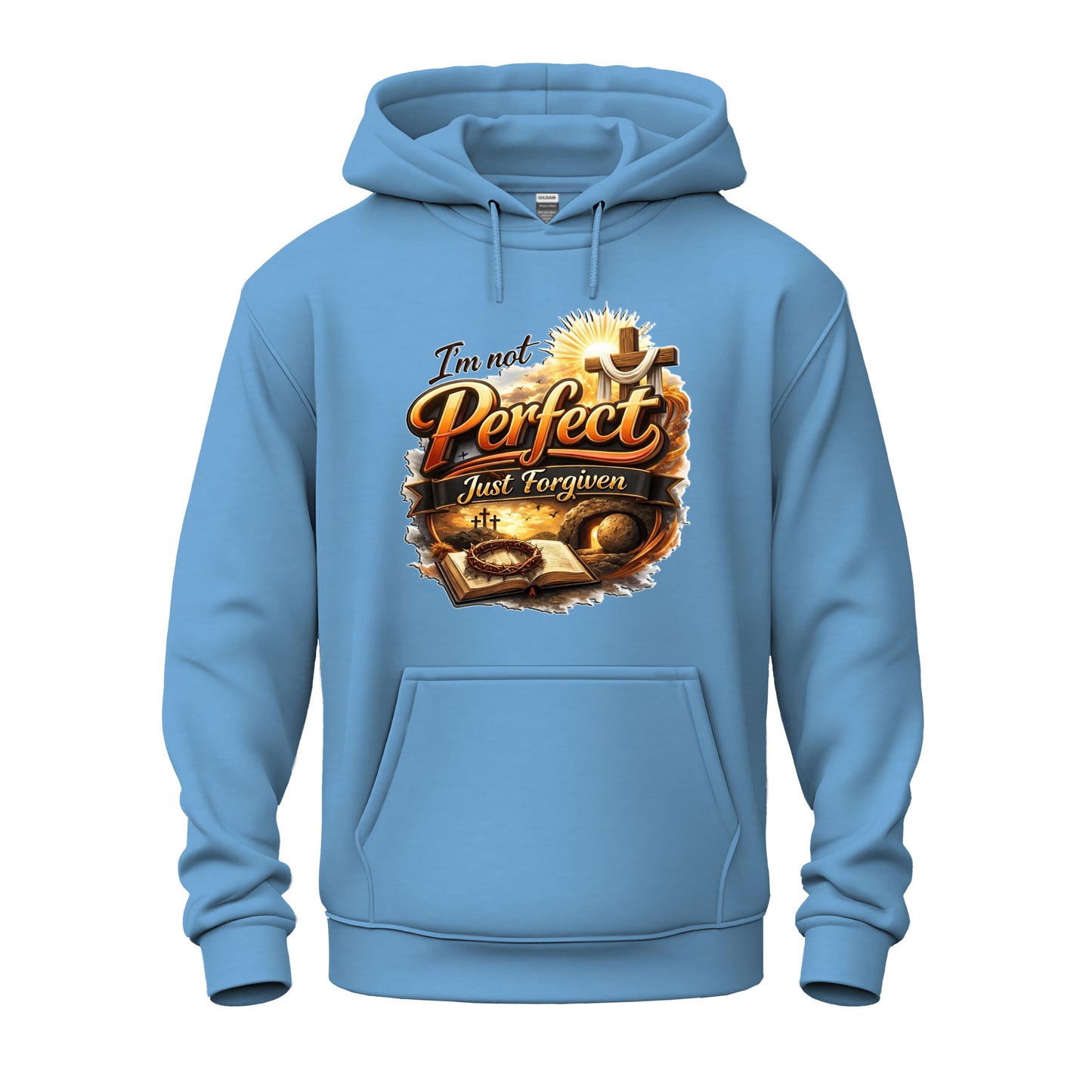 I'm Not Perfect, Just Forgiven Version 2  Christian Unisex Heavy Blend™ Hooded Sweatshirt