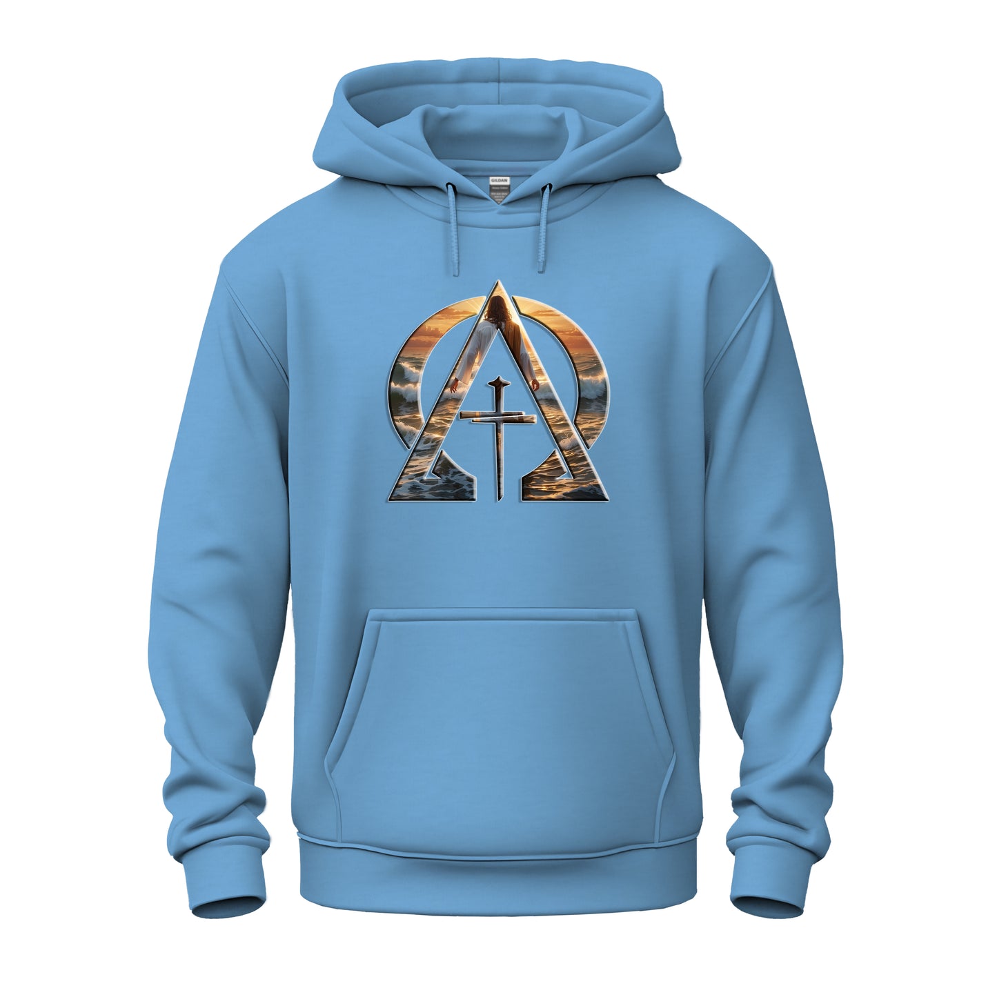 Alpha & Omega Divine Walking on Water Unisex Heavy Blend™ Hooded Sweatshirt