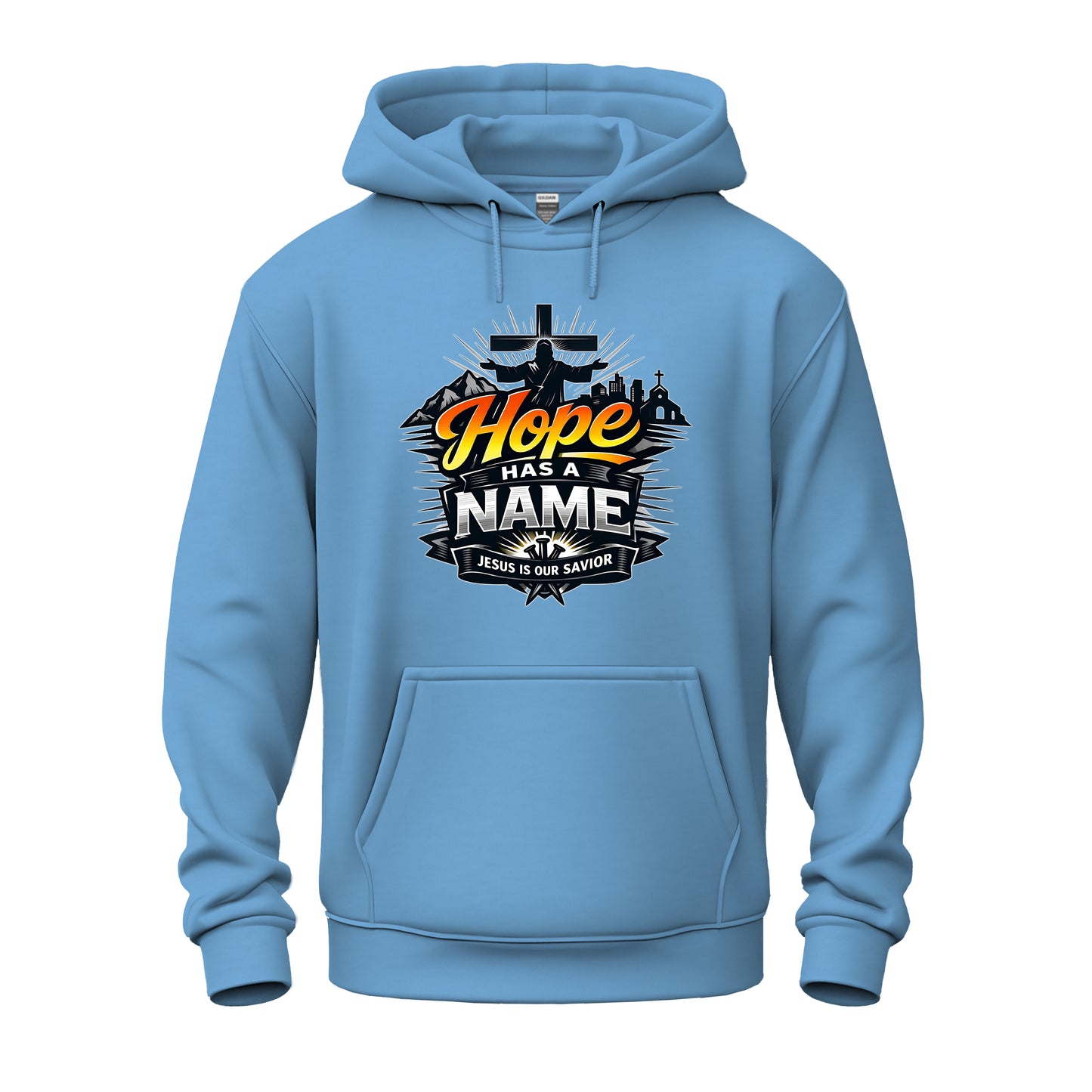 Hope Has A Name Christian Unisex Heavy Blend™ Hooded Sweatshirt