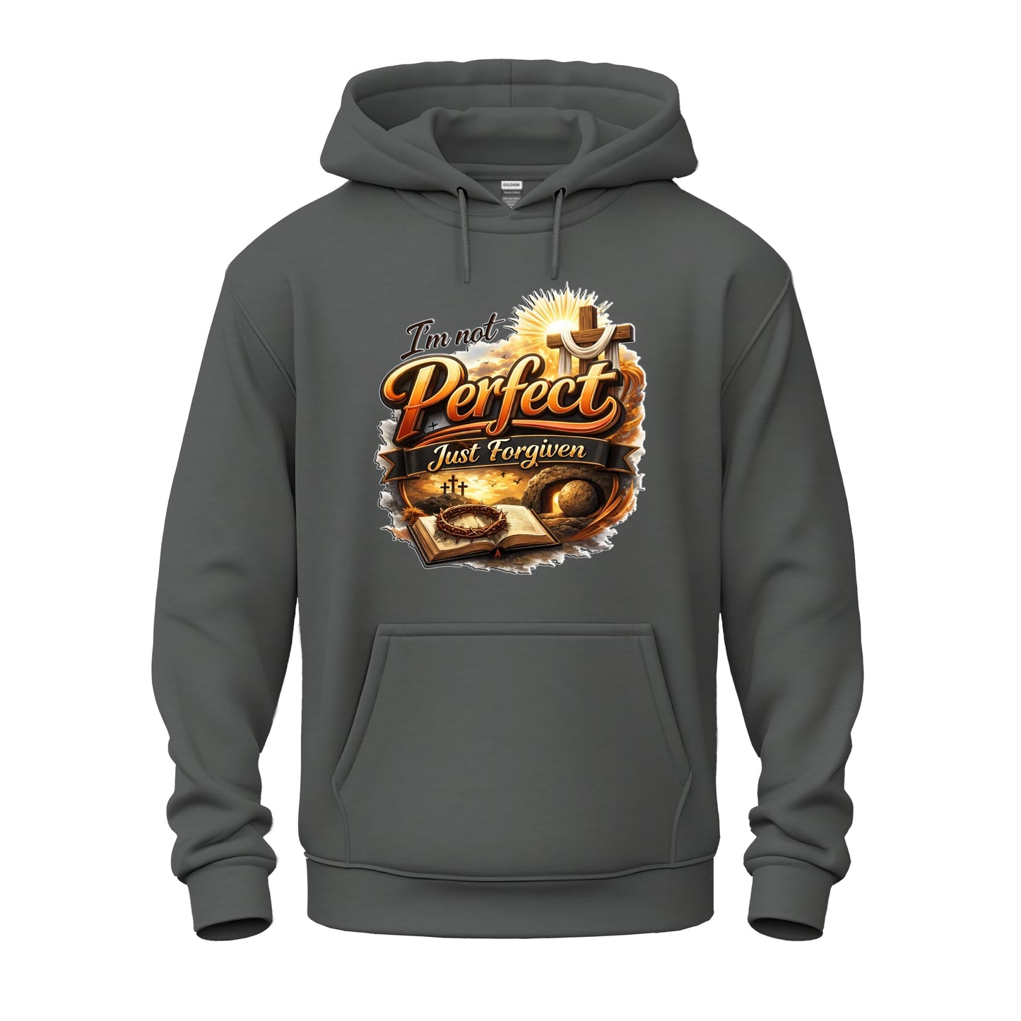 I'm Not Perfect, Just Forgiven Version 2  Christian Unisex Heavy Blend™ Hooded Sweatshirt