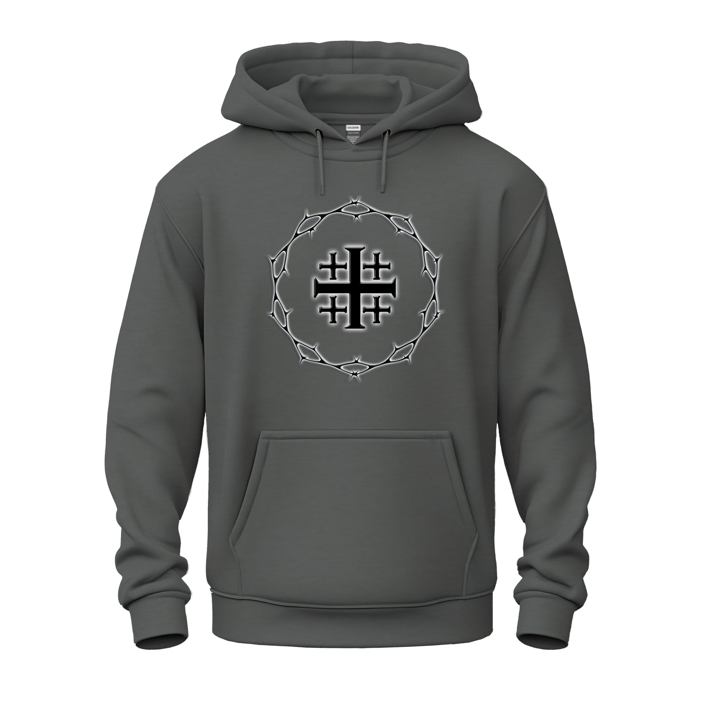 Circle of Thorn with Jerusalem Cross logo Unisex Heavy Blend™ Hooded Sweatshirt