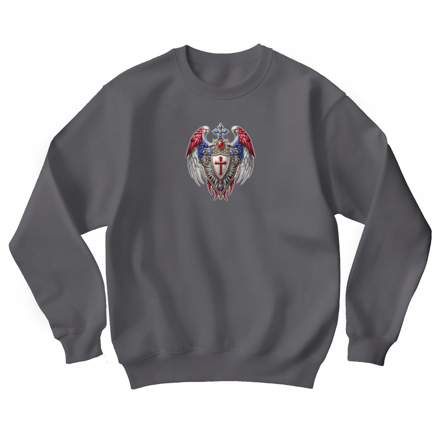 Winged Guardians of Faith Unisex Heavy Blend™ Crewneck Sweatshirt