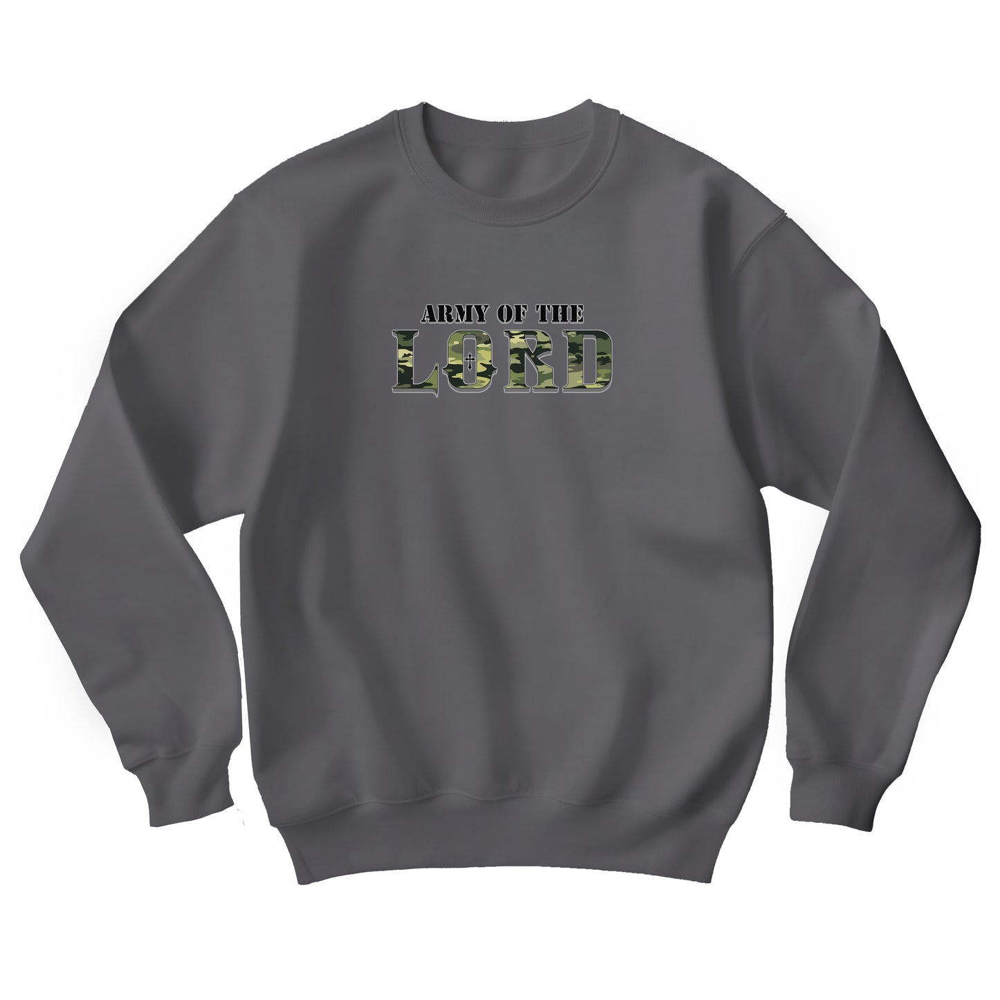 Green Camo Army of the Lord Unisex Heavy Blend™ Crewneck Sweatshirt