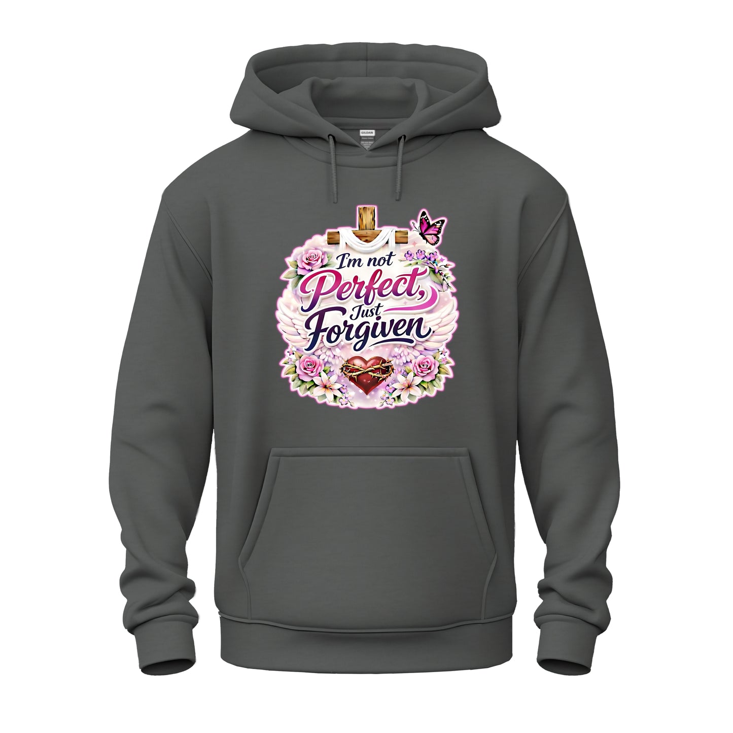 I'm Not Perfect, Just Forgiven Nature Edition Christian Unisex Heavy Blend™ Hooded Sweatshirt