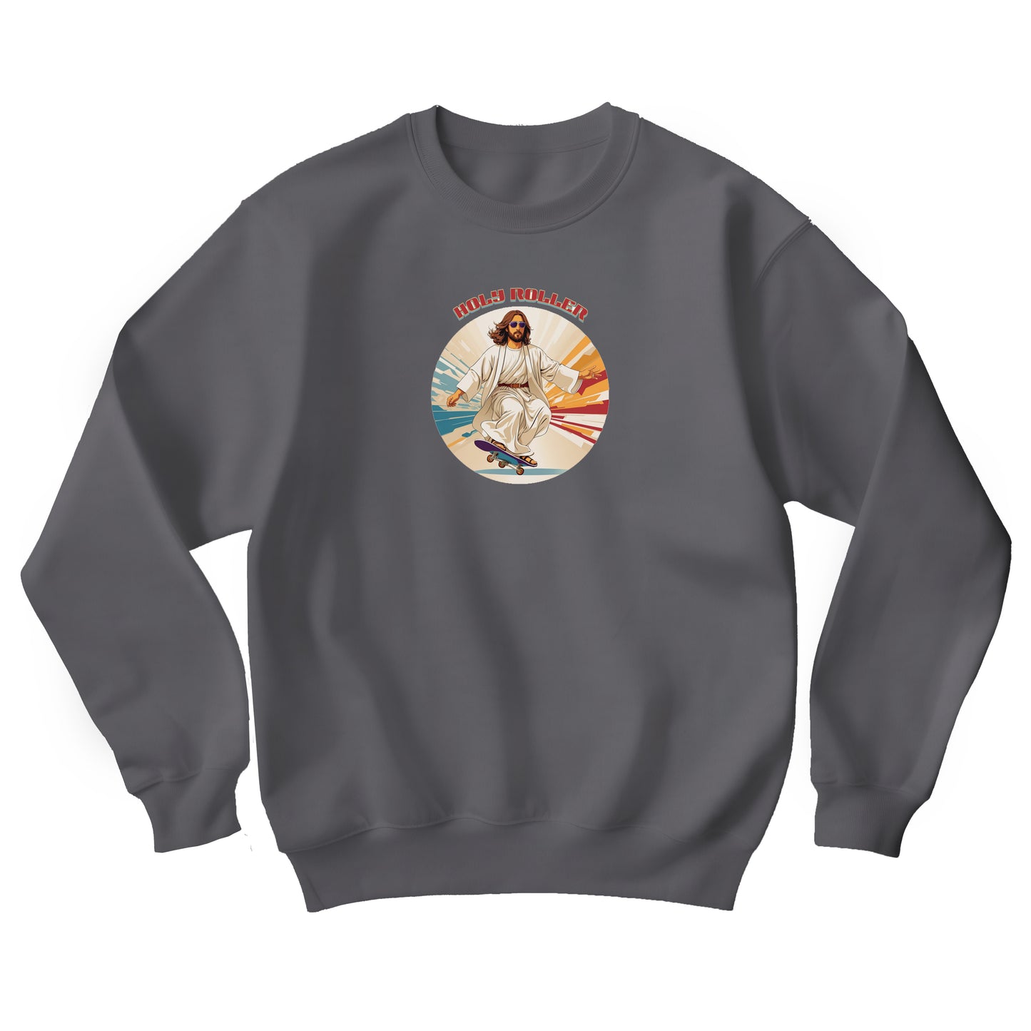 Holy Roller Jesus Unisex Heavy Blend™ Crewneck Sweatshirt