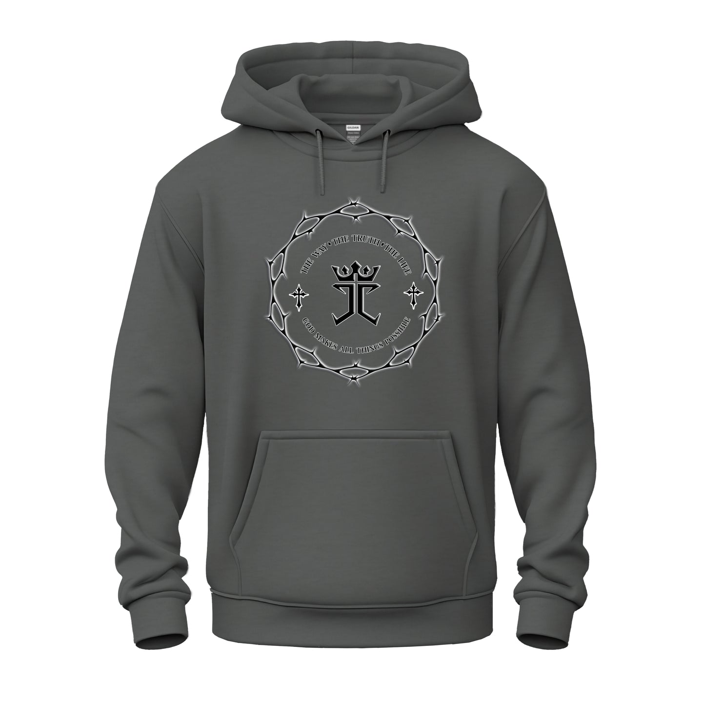 Jesus Christ's Crown of Thorns logo Unisex Heavy Blend™ Hooded Sweatshirt