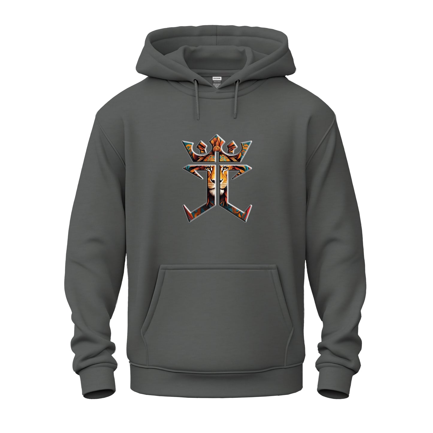 Jesus Christ Is King Lion Of Judah Logo Unisex Heavy Blend™ Hooded Sweatshirt