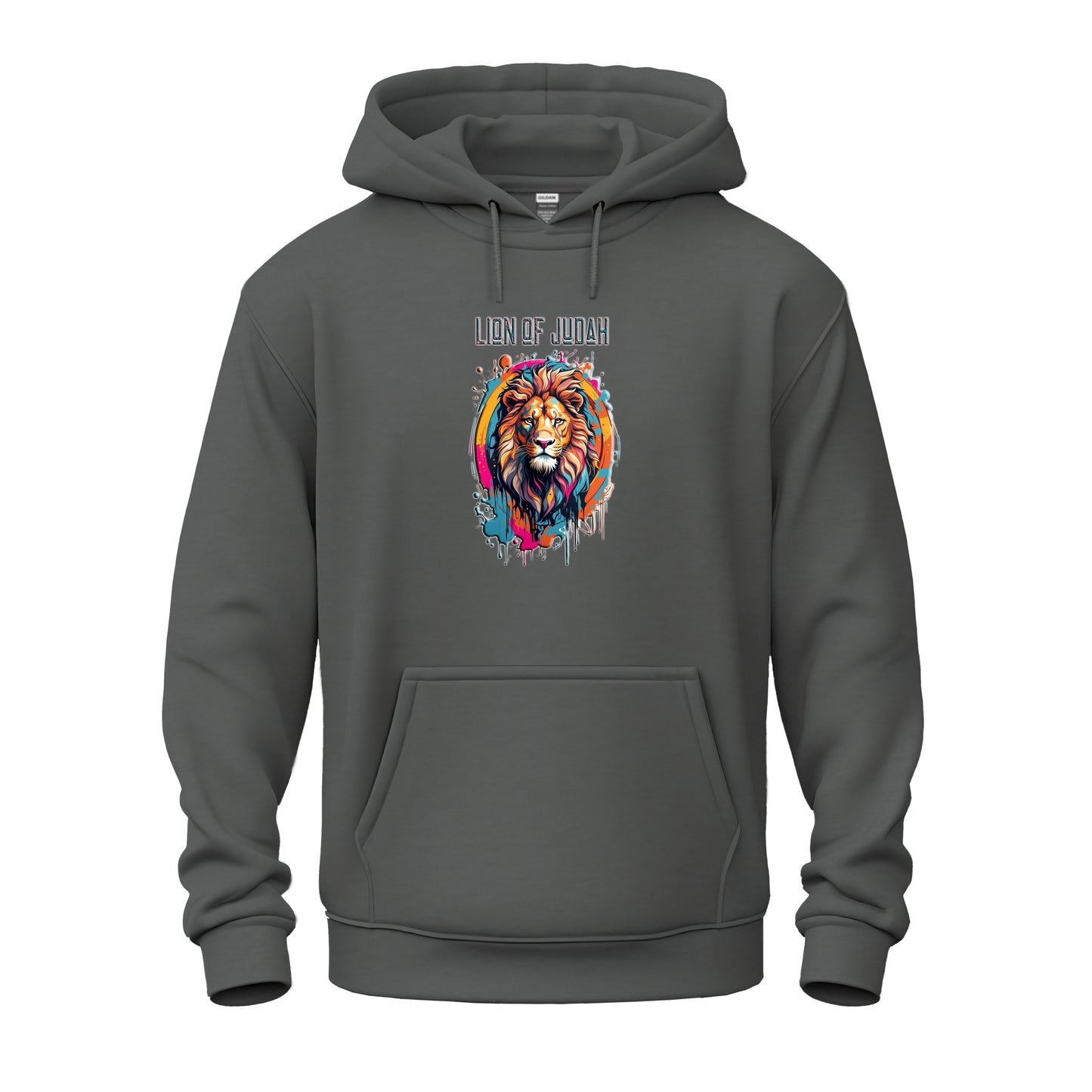 Graffiti Drip Lion Of Judah Logo Unisex Heavy Blend™ Hooded Sweatshirt