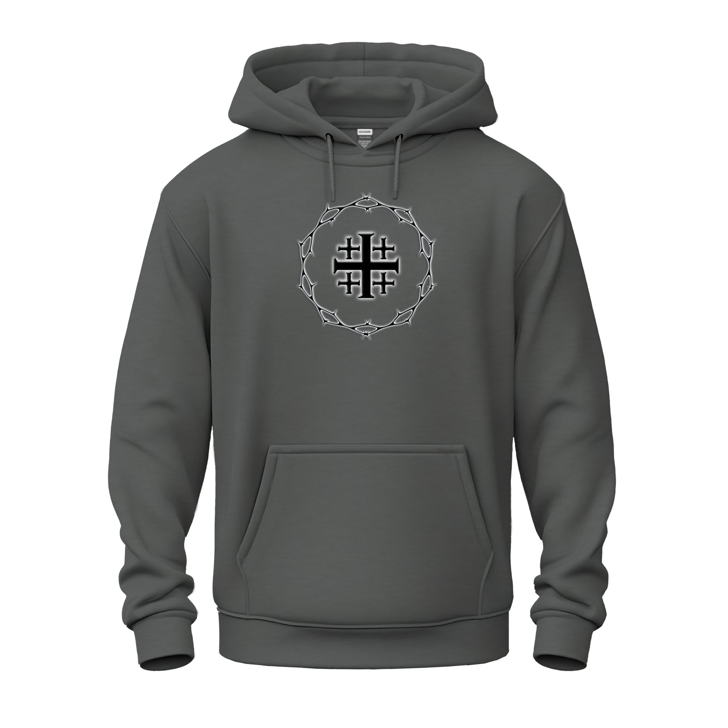 Circle of Thorn with Jerusalem Cross logo Unisex Heavy Blend™ Hooded Sweatshirt