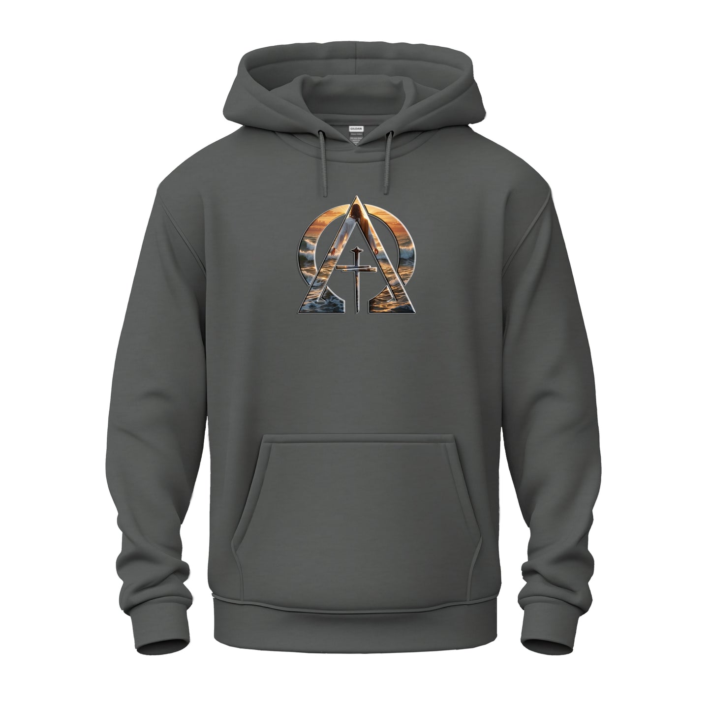 Alpha & Omega Divine Walking on Water Unisex Heavy Blend™ Hooded Sweatshirt