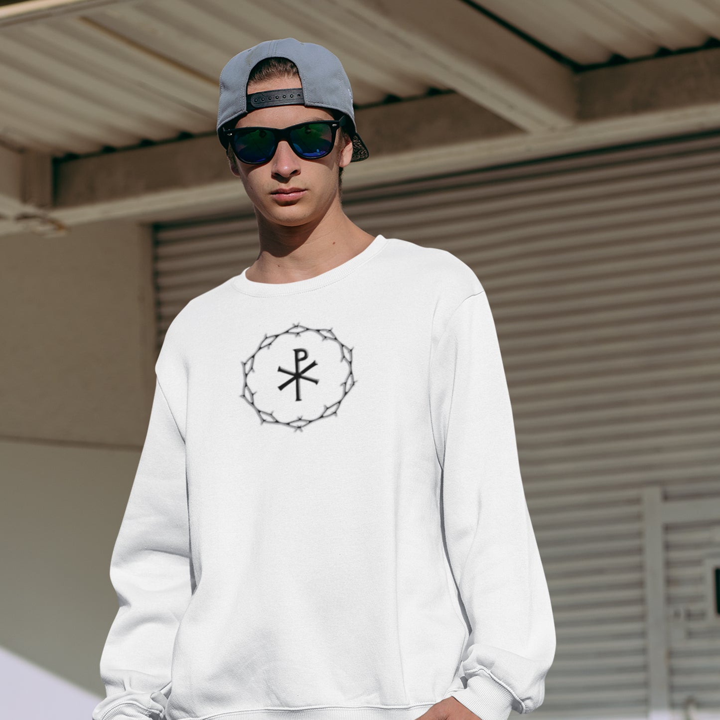 Circle of Thorns & Chi-Rho Unisex Heavy Blend™ Crewneck Sweatshirt