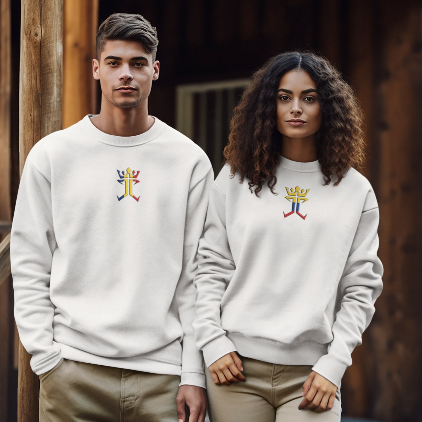 Jesus Christ is King of Columbia Unisex Heavy Blend™ Crewneck Sweatshirt