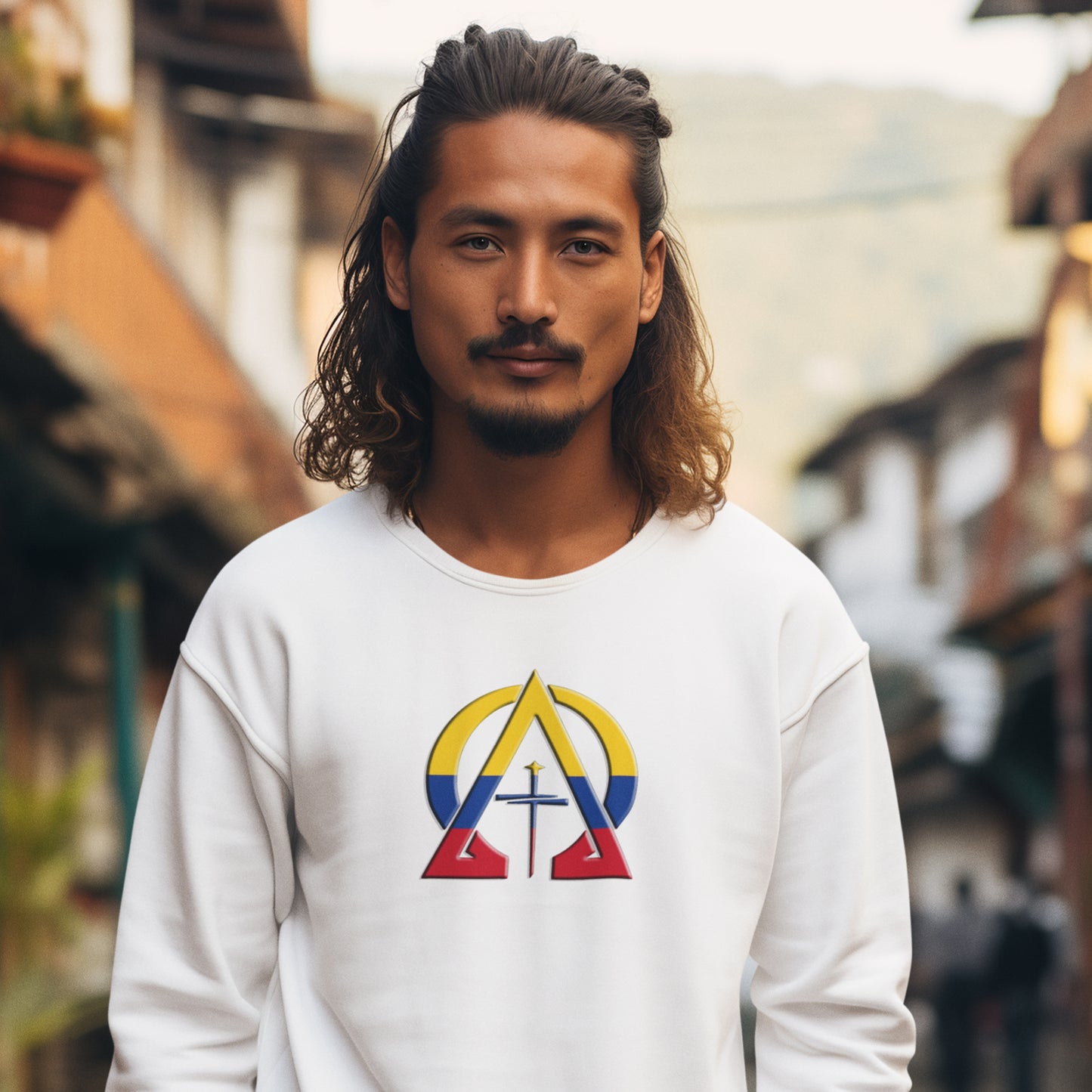 Alpha & Omega Columbia Unisex Heavy Blend™ Crewneck Sweatshirt