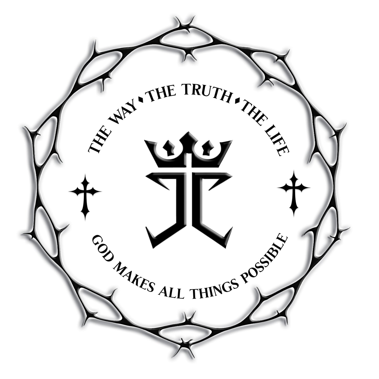 Jesus Christ's Crown of Thorns  V-Neck Tee